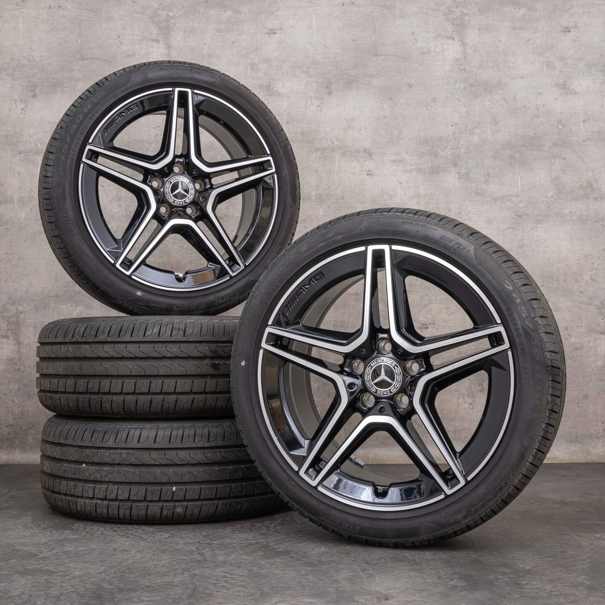 OEM Mercedes Benz C-Class AMG winter wheels 18 inch W205 S205 C205 A205 ...