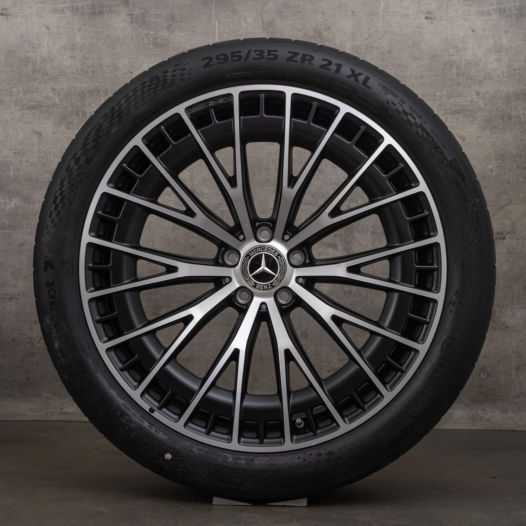 Original Mercedes Benz GLC AMG Felgen 21 Zoll C254 43 63S E Performance Sommerräder A2544011400 A2544011500 schwarz matt glanzgedreht