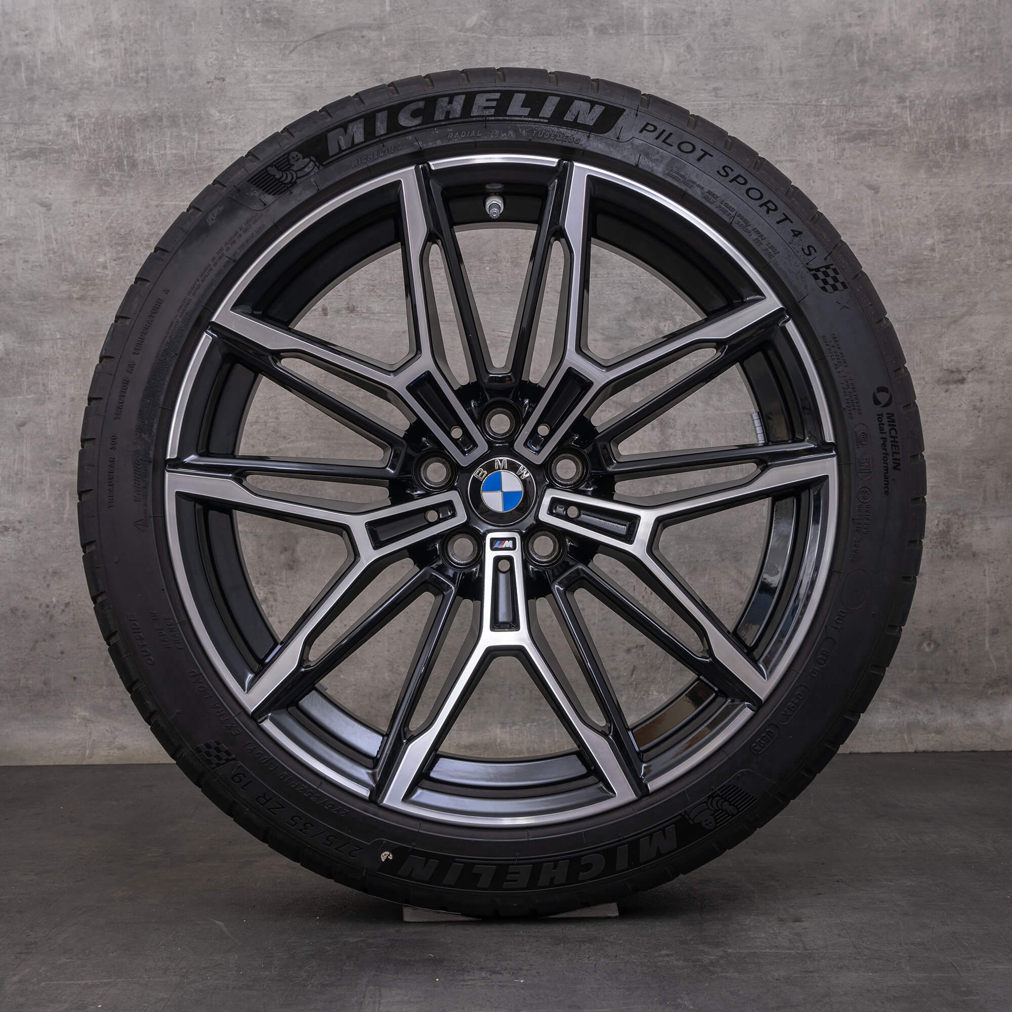 Jantes e pneus inverno originais BMW M2 M3 M4 19 20 polegadas G87 G80 G81 G82 G83 jantes estilo 930 M 7882869 7882870 jet black