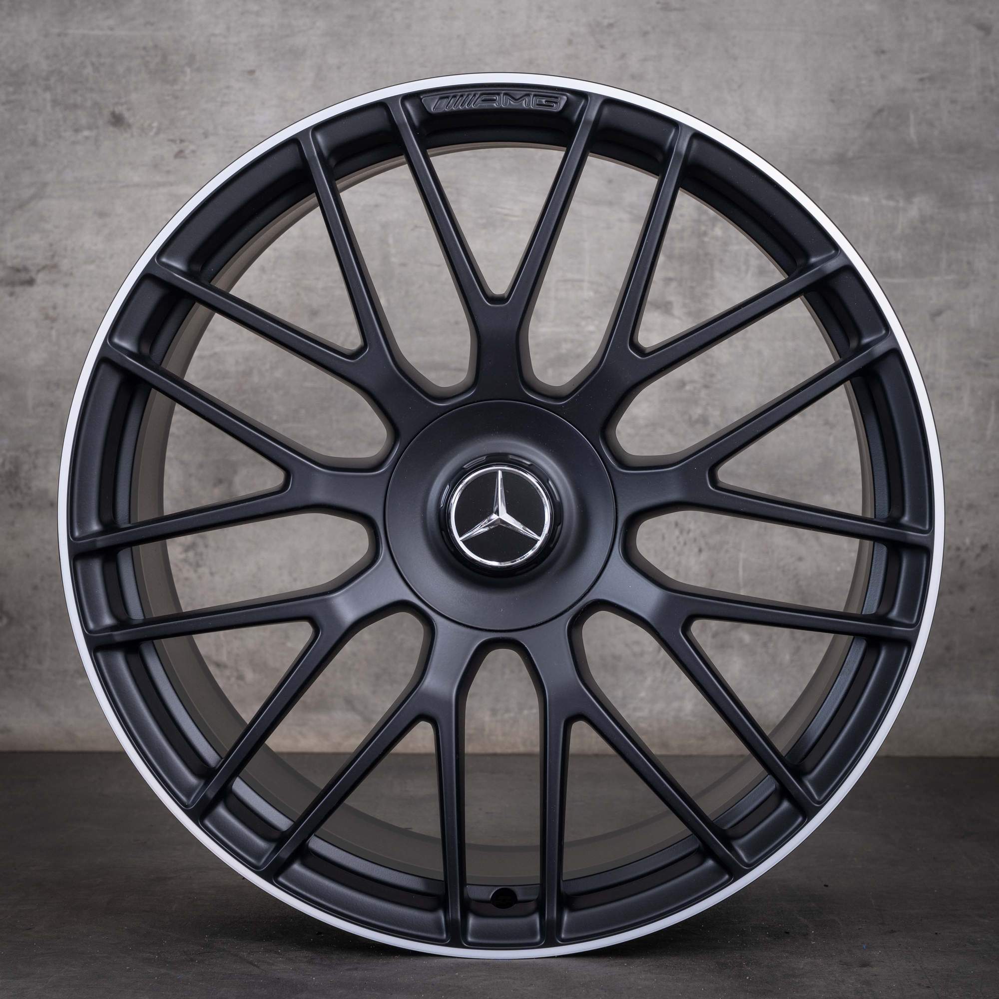 Jantes d'origine Mercedes-Benz Classe C C63 & S AMG 19 et 20 pouces C205 A205, jantes été A2054015900 A2054016100, noir mat, diamantée