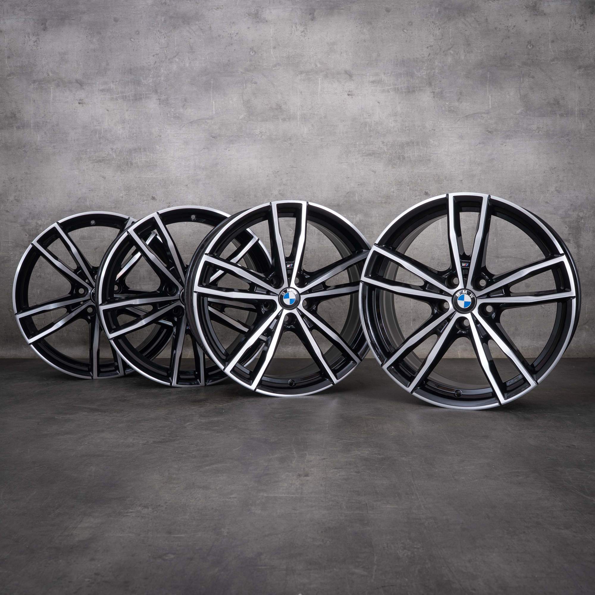 Original BMW 2er 3er 4er Felgen 19 Zoll G42 G20 G21 G22 G23 Styling 791 M 8090094 8090095 schwarz glanzgedreht