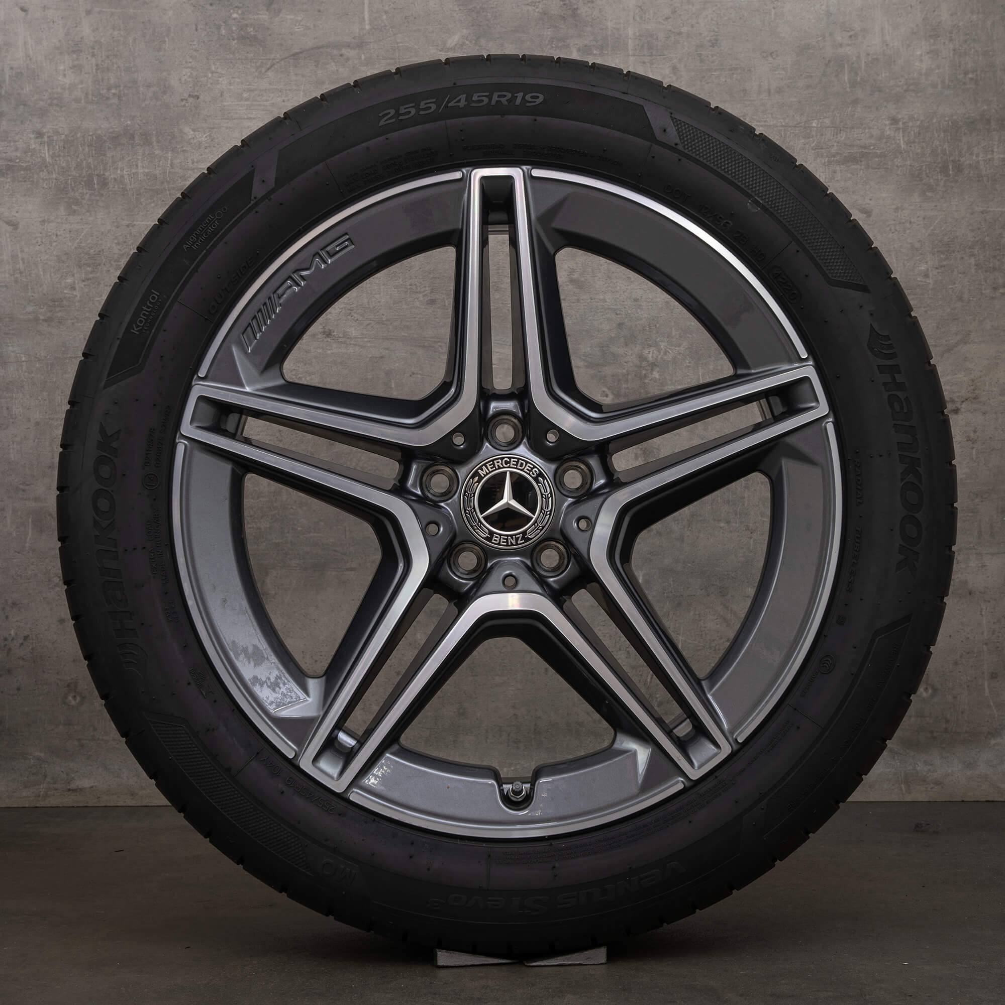 Alkuperäiset Mercedes Benz S-sarja AMG vanteet 19 tuuman W223 X223 V223 kesäpyörät A2234011300 A2234011400 himalajanharmaa kiillotettu