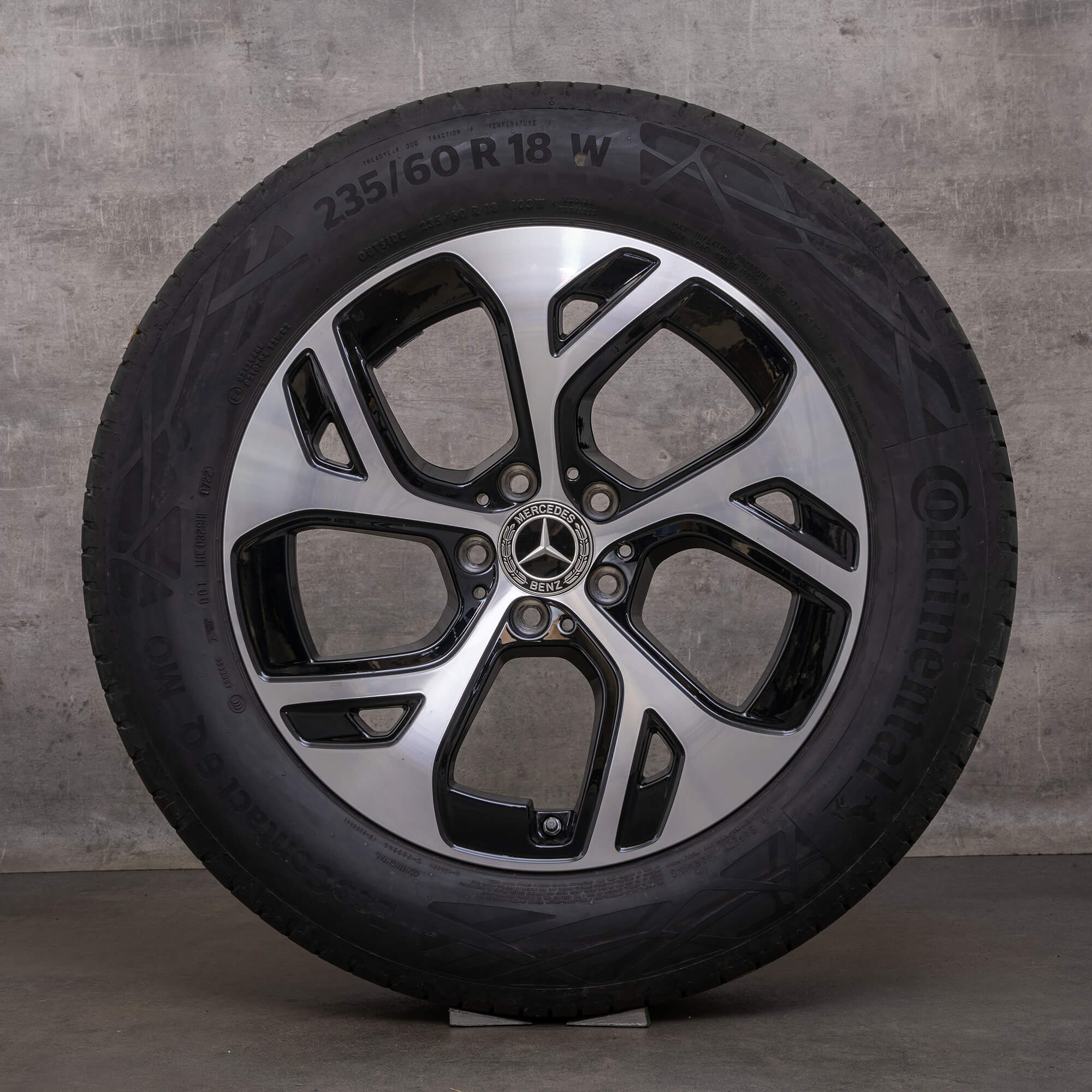 OEM Mercedes Benz GLC wheels 18 inch X254 summer A2544010100 black