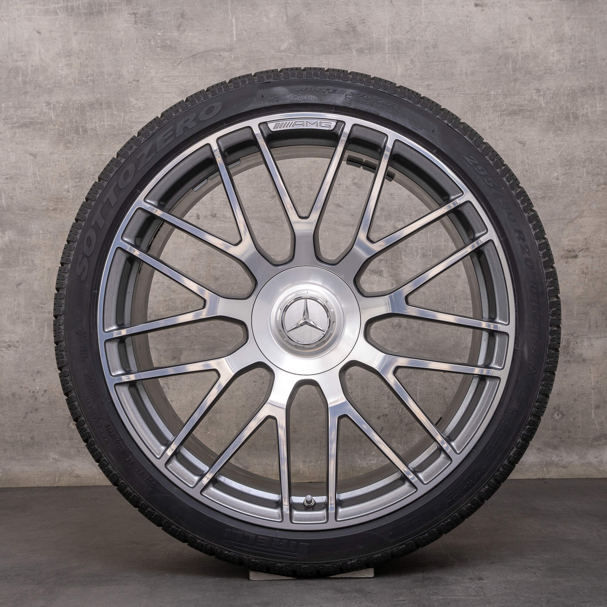 Originální disky Mercedes Benz AMG GT Winterrder 19 20 palců C190 R190 A1904010700 A1904010800 himalya šedá lesklá soustružená