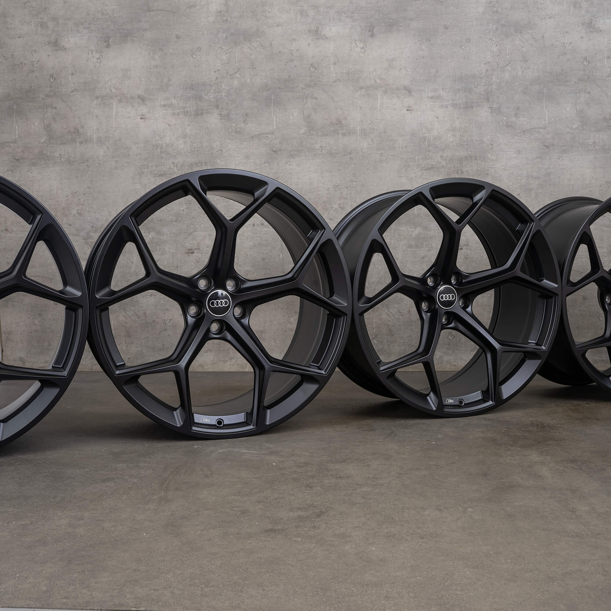 Original Audi RS6 RS7 Jantes 22 pouces 4K C8 4K0601025BM noir mat NEUF