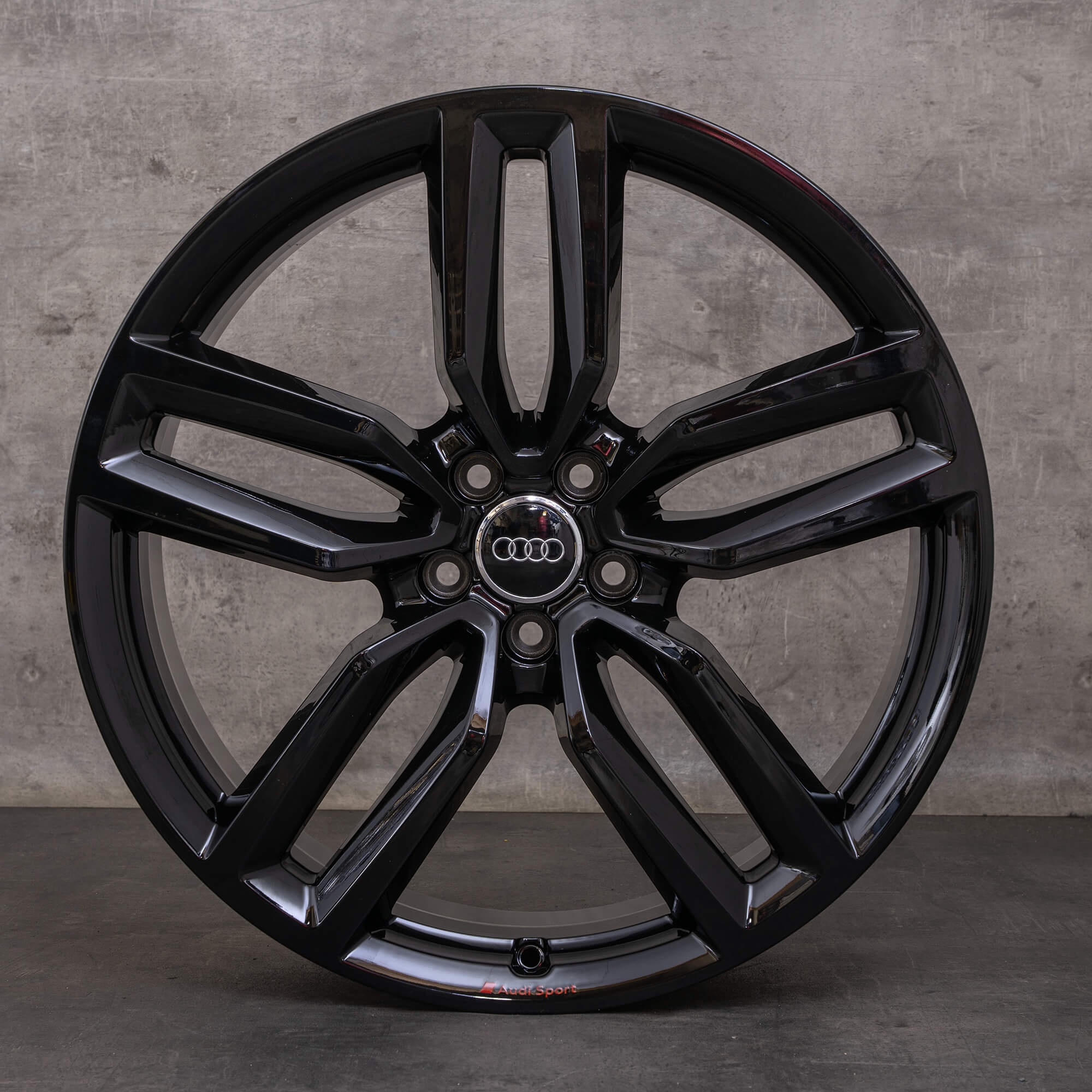 Originale Audi Q5 SQ5 felger 21 tommers 8R aluminiumsfelger 8R0601025CP svart høyglans