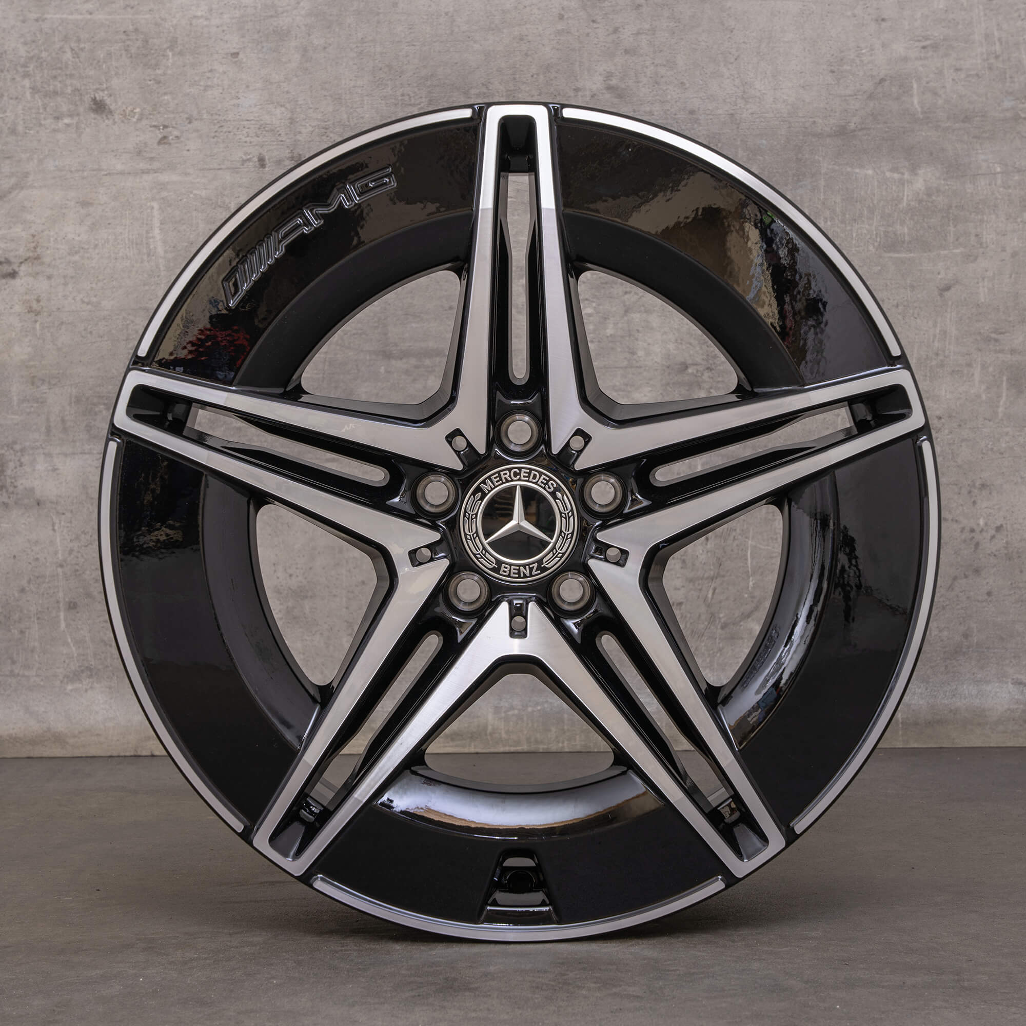 Oryginalne felgi Mercedes Benz EQC AMG 19 cali N293 A2934011500 A2934011600 czarne polerowane NOWOŚĆ