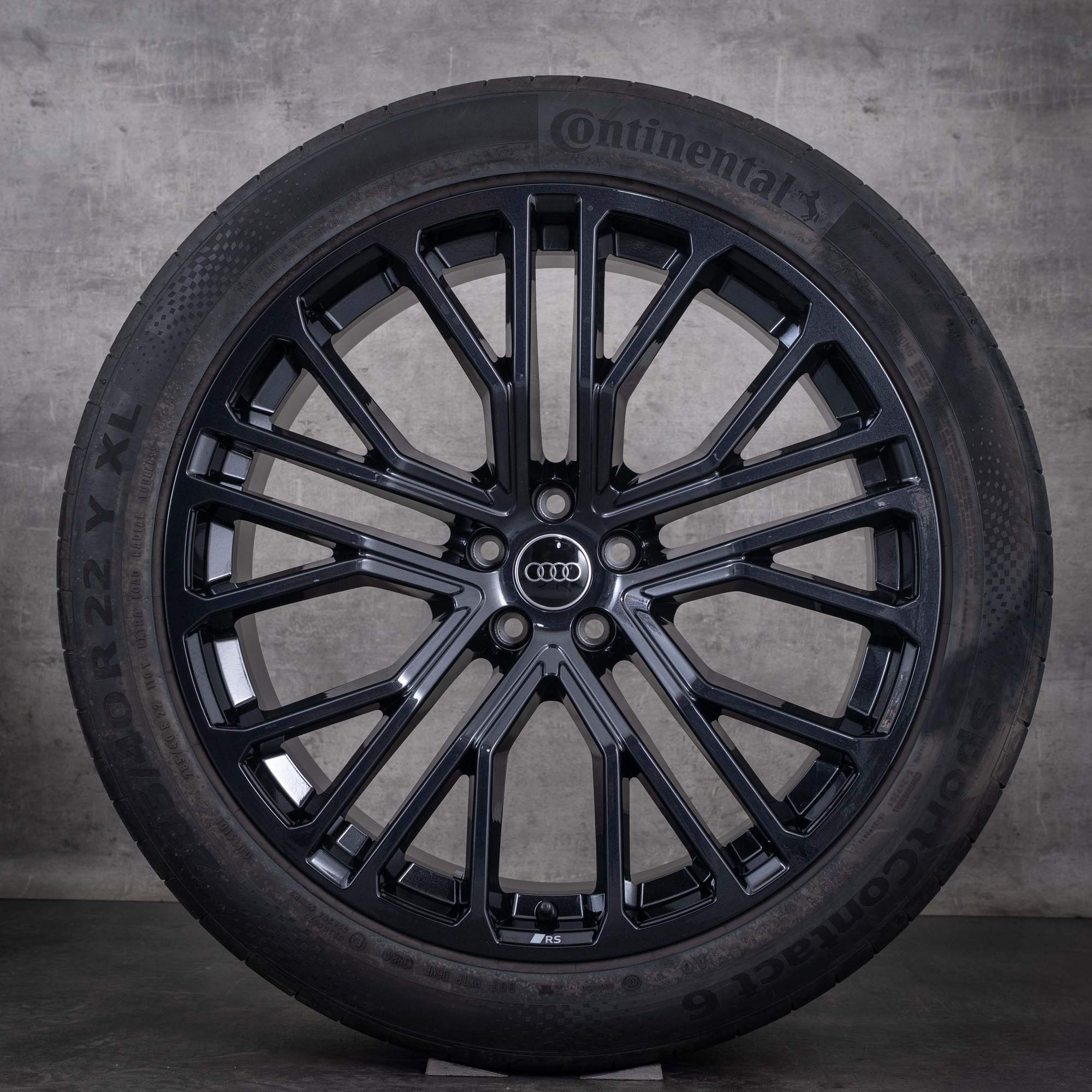 OEM Audi Q8 SQ8 22inch 4M8 summer wheels 4M8601025BP Granite Gloss