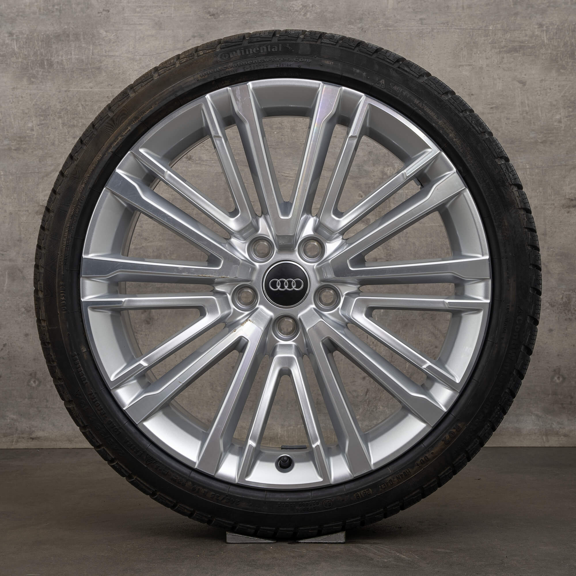 OEM Audi A4 S4 winter wheels 19 inch B9 8W rims 8W0601025BE silver high gloss NEW