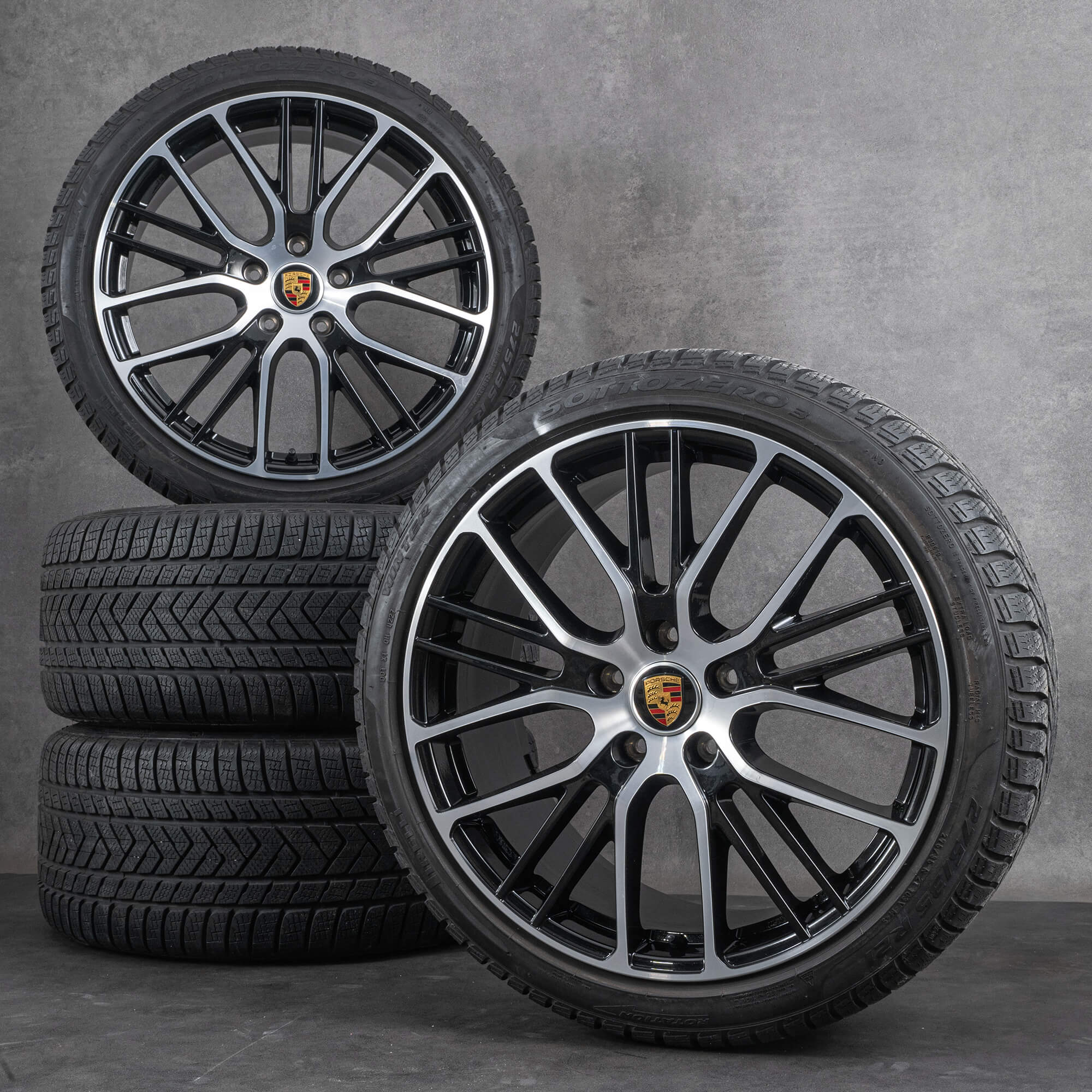 Original Porsche Panamera 971 Jantes 21 pouces 971044630S Pneus d'hiver