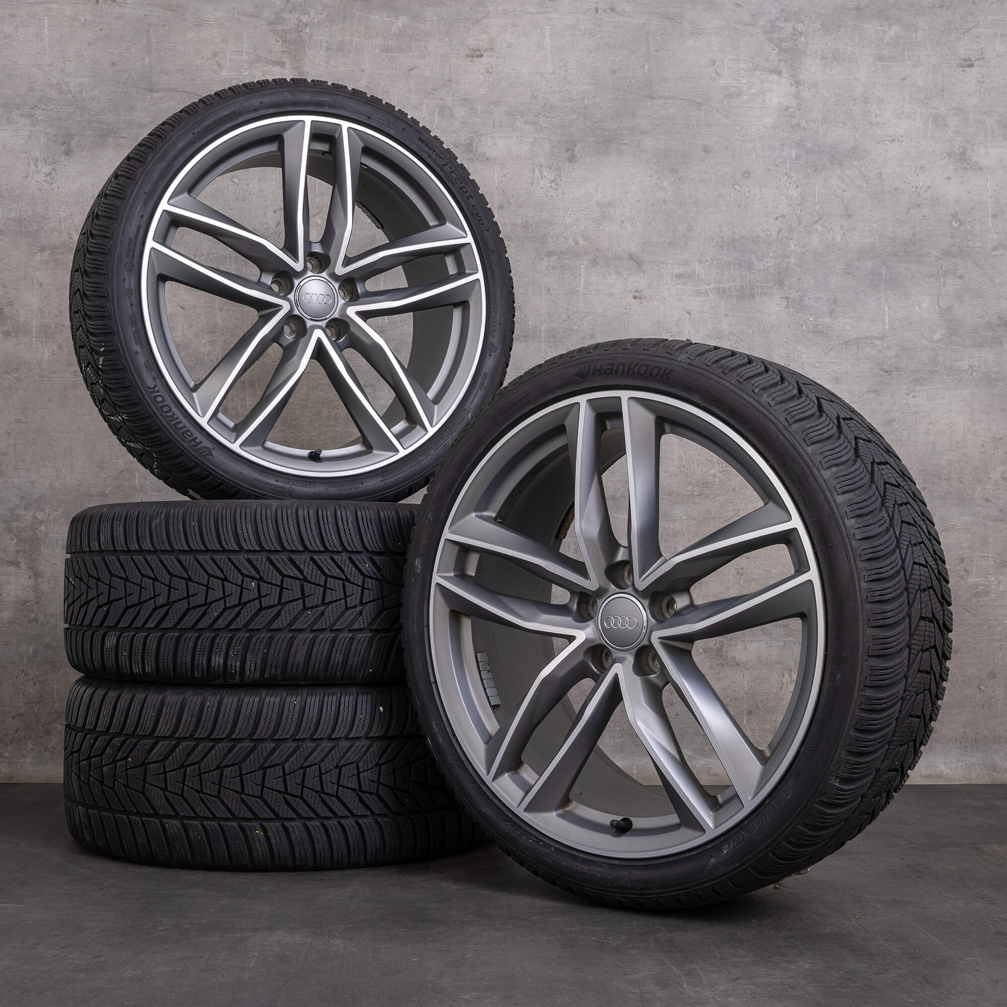 Originali Audi A6 S6 cerchi invernali 20 pollici 4G C7 auto 4G9601025M antracite opaco lucido torniti