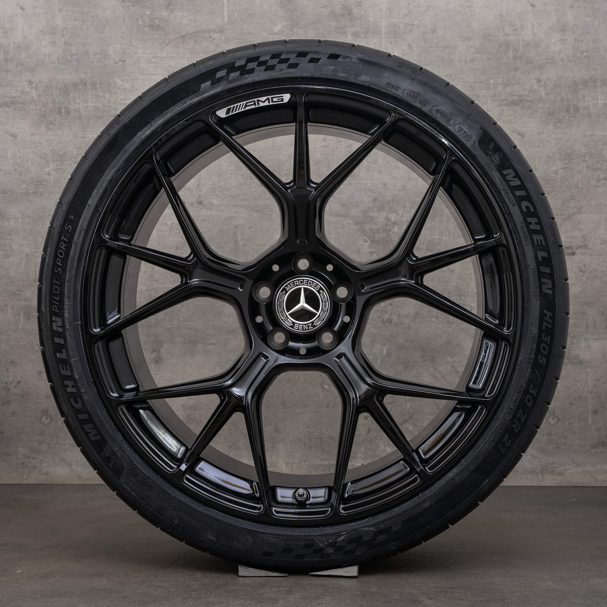 Original Mercedes Benz AMG GT 55 63 S E Performance PRO 4Matic+ Felgen 21 Zoll C192 Sommerräder A1924011300 A1924011400 schwarz