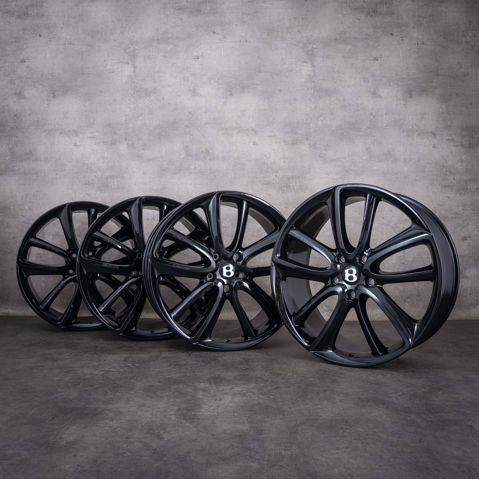 Llantas originales Bentley Continental GT GTC Flying Spur de 22 pulgadas 3S 3SA601025AK 3SA601025AL en negro brillante