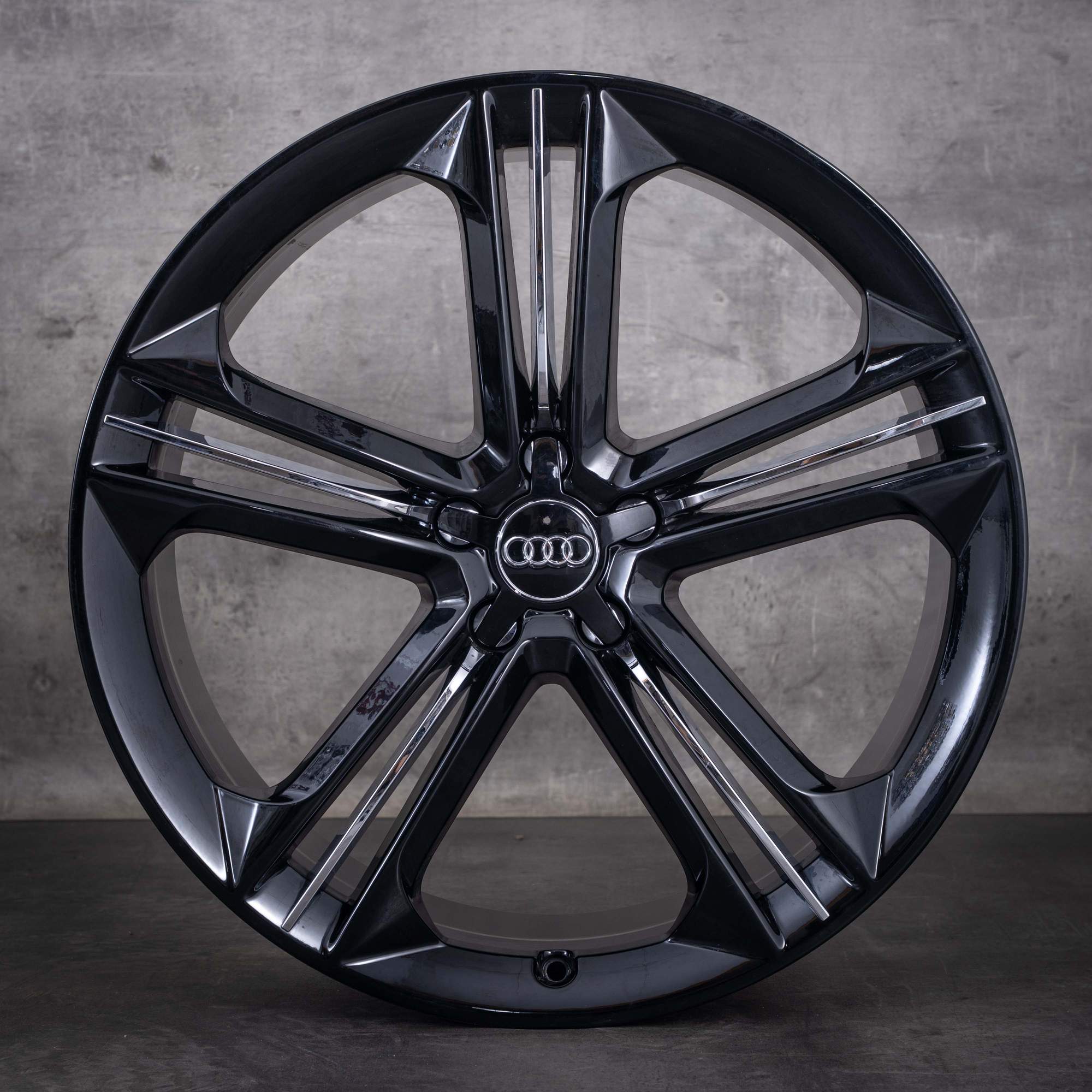 OEM Audi A7 S7 RS7 A8 S8 21inch 4H D4 4H0601025BM Trias Design Black diamond cut