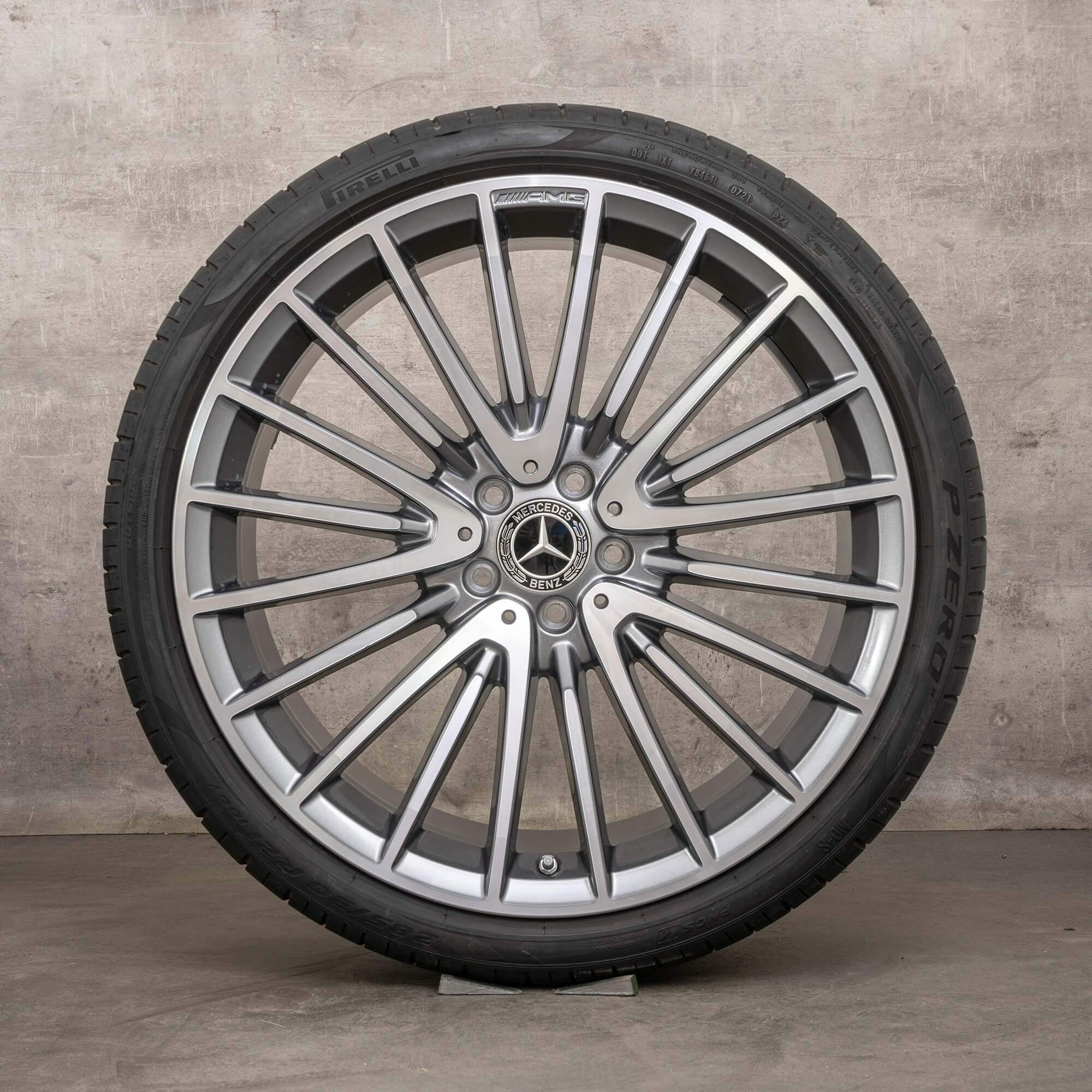 Original Mercedes Benz S-Klasse Sommerräder 21 Zoll W223 X223 Felgen A2234011700 A2534011800 himalaya grau