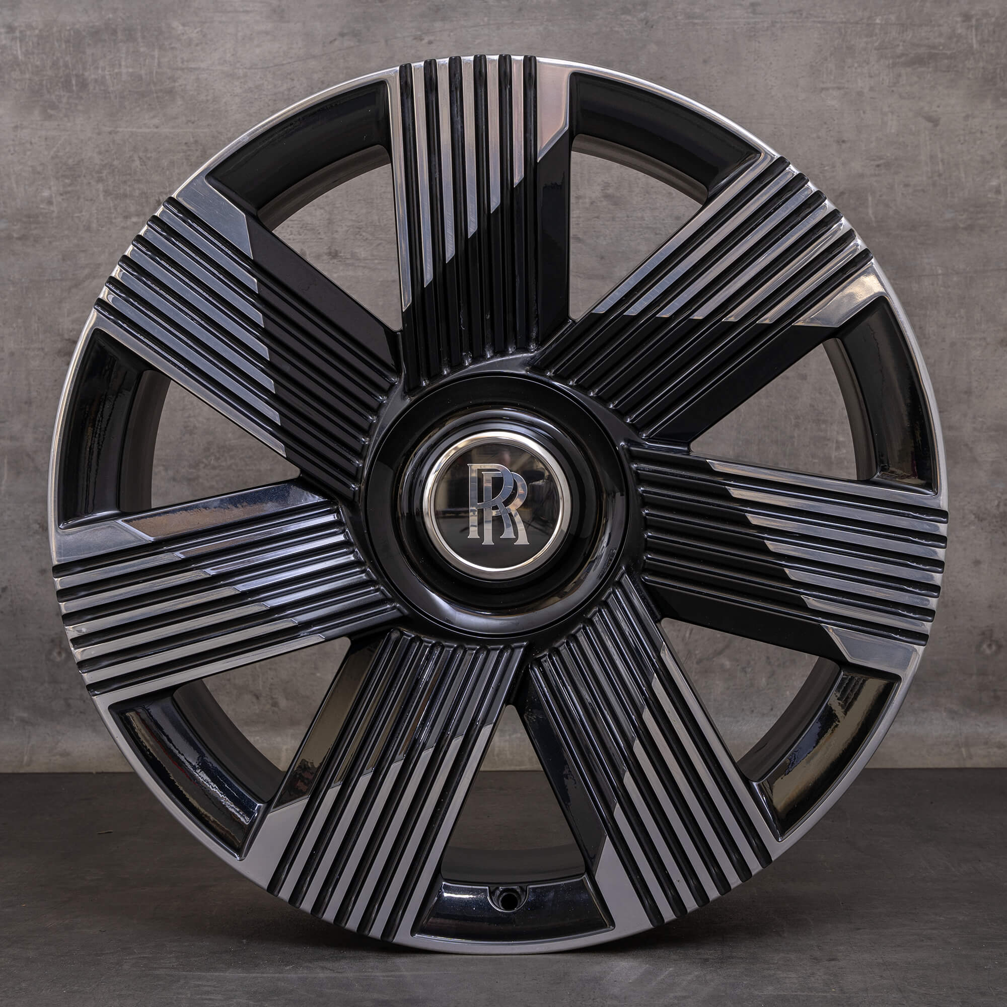 Oryginalne felgi Rolls Royce Spectre 23 cale 5A2A592 5A2A593 czarne polerowane