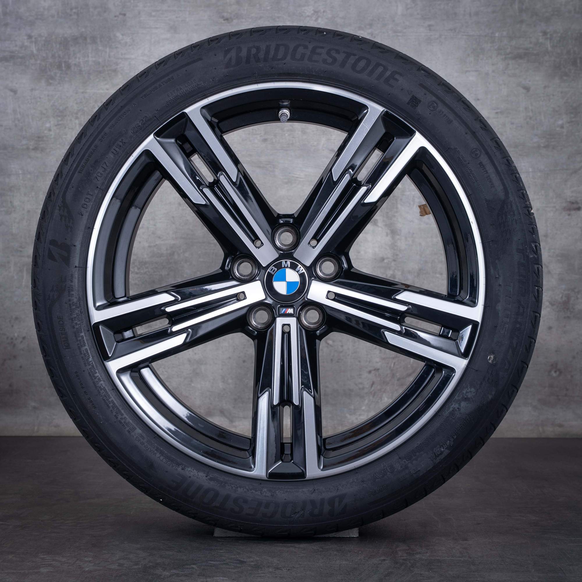 Original BMW 2er 3er 4er Felgen 18 Zoll G20 G21 G22 G23 G42 Coupé Sommerräder Syling 848 M 8746631 8746632 jet black glanzgedreht