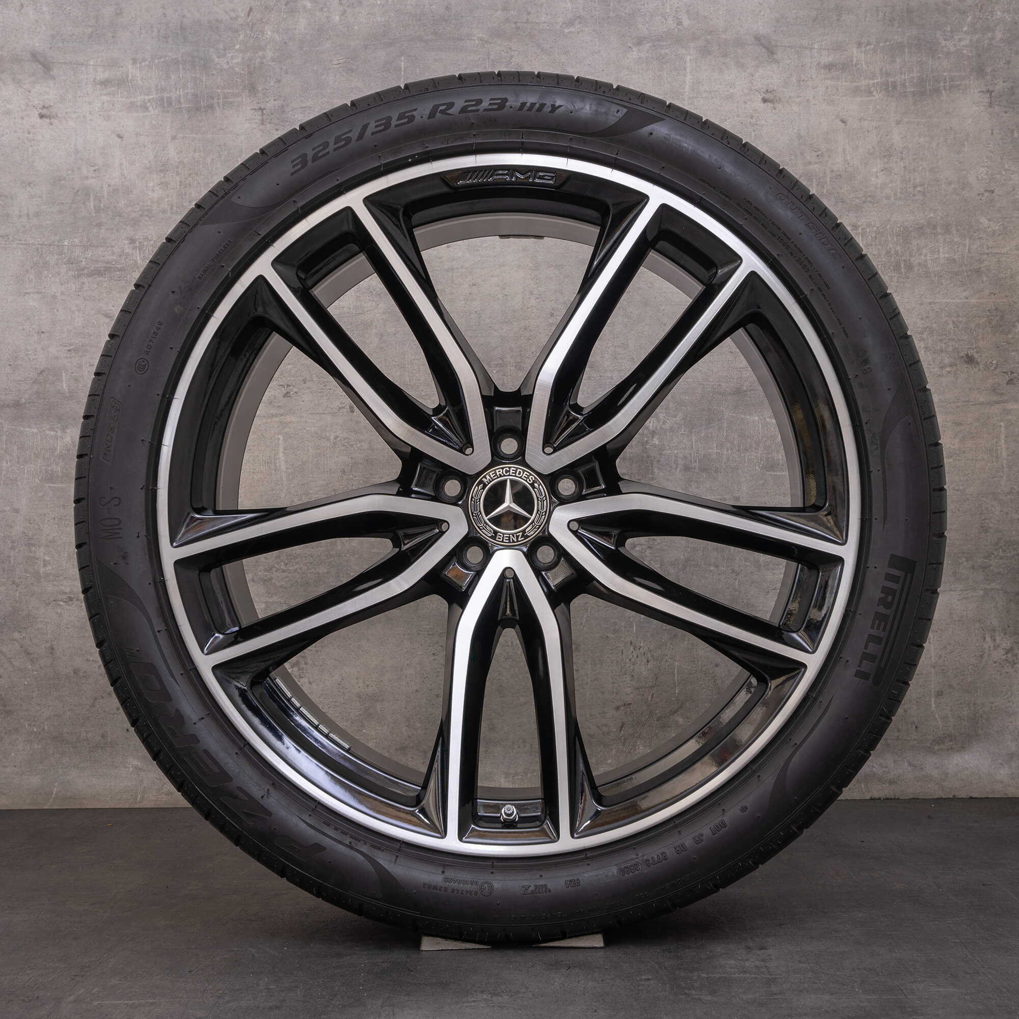 Oryginał Mercedes Benz GL GLS AMG koła 23 cale X167 letnie A1674017700 A1674017800 czarne Polerowane