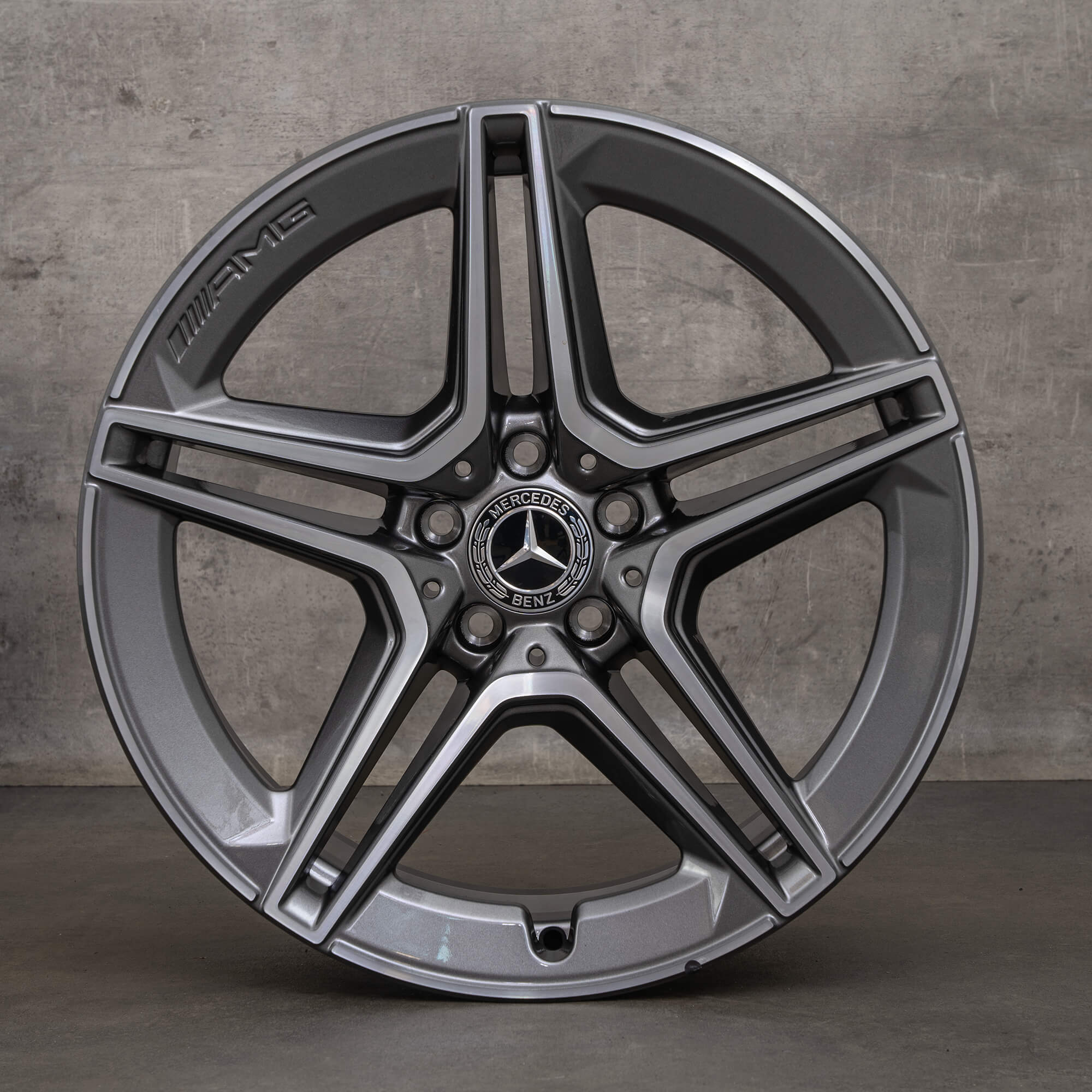 Alkuperäiset Mercedes Benz CLS 53 AMG vanteet 19 tuuman C257 A2574013000 A2574011600 himalajanharmaa kiillotettu UUTUUS
