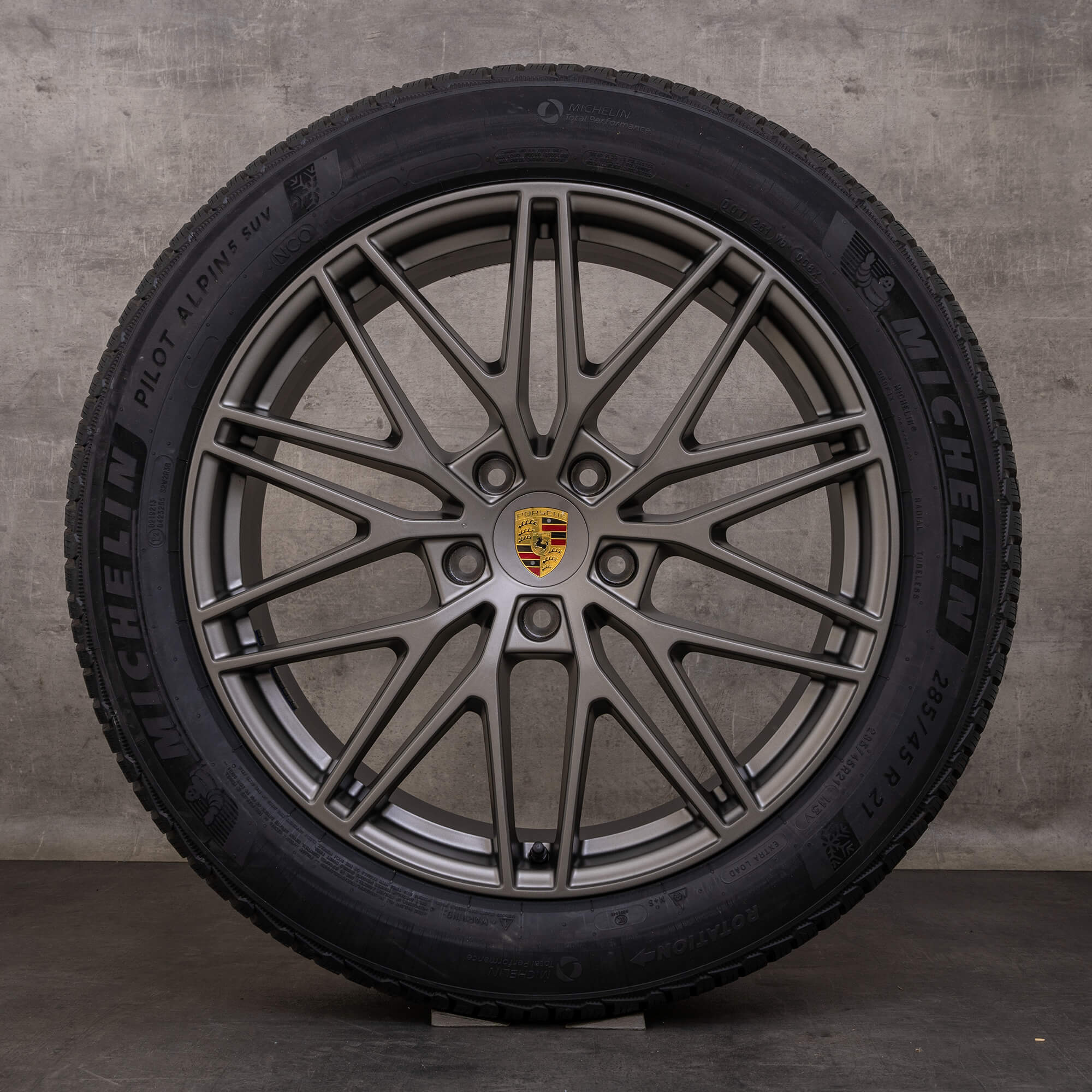 Original Porsche Cayenne Winterräder 21 Zoll 9YA E3 II RS Spyder Felgen 9Y0601025CD 9Y0601025CE turbonit NEU
