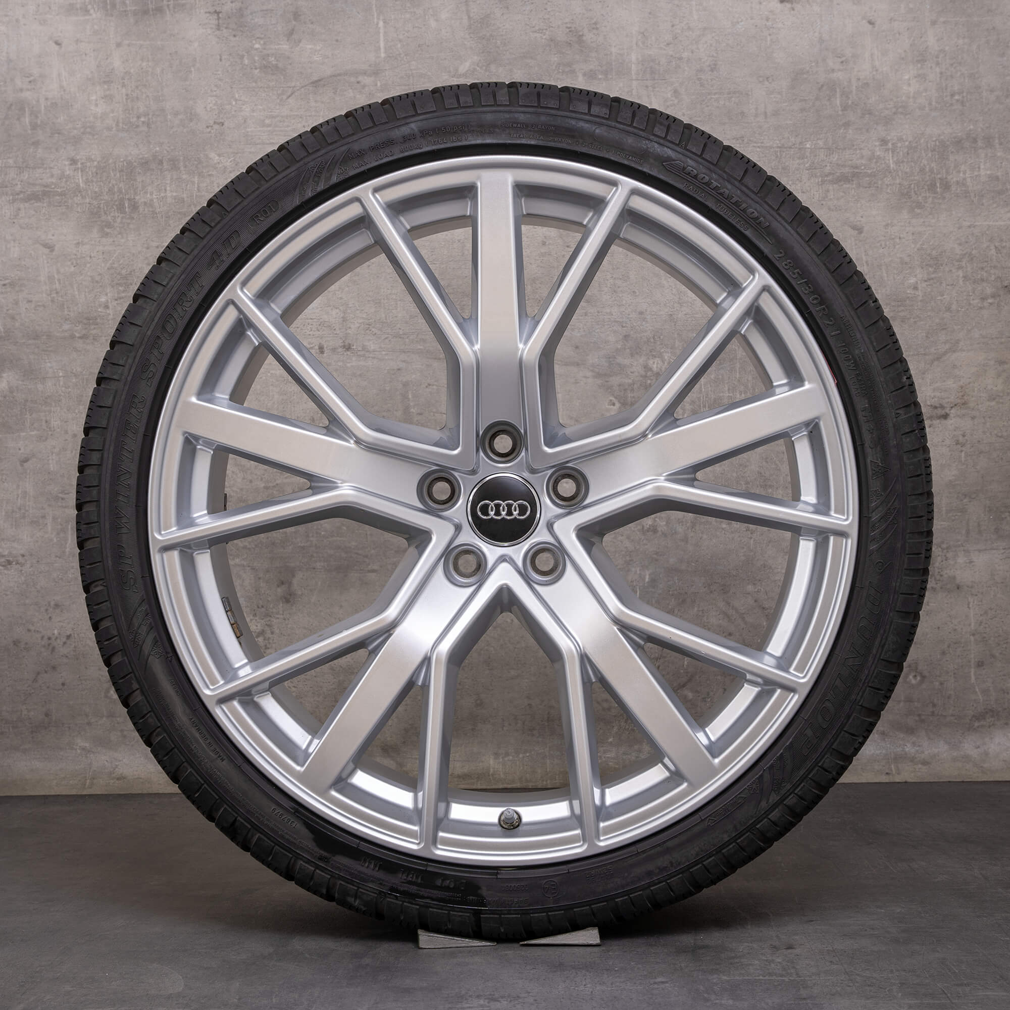 Originele Audi RS6 velgen 21 inch 4G C7 zomerwielen performance 4G0601025CJ zilver glanzend