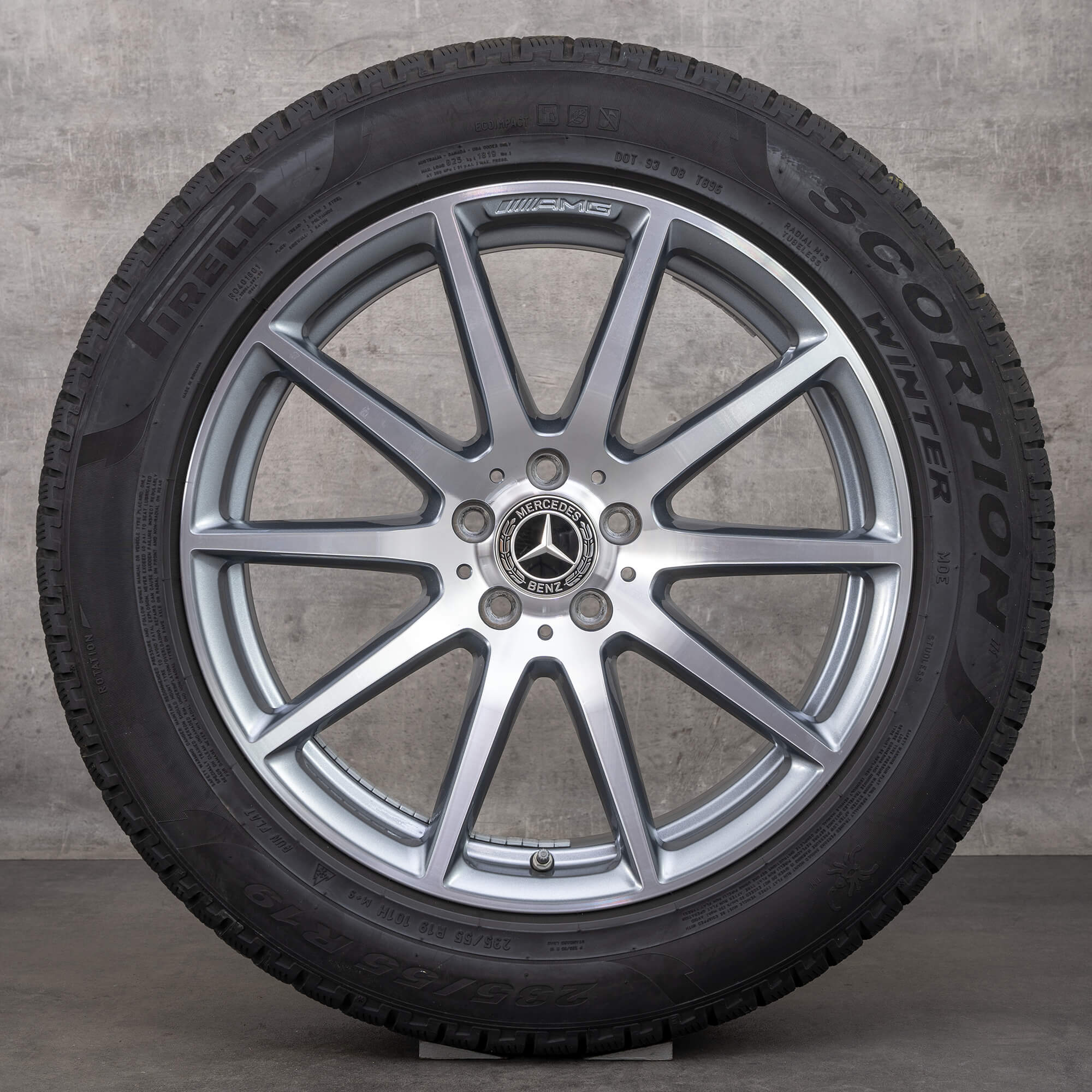 AMG 19 tommer Mercedes Benz fælge GLC63 C253 X253 vinterhjul A2534013400