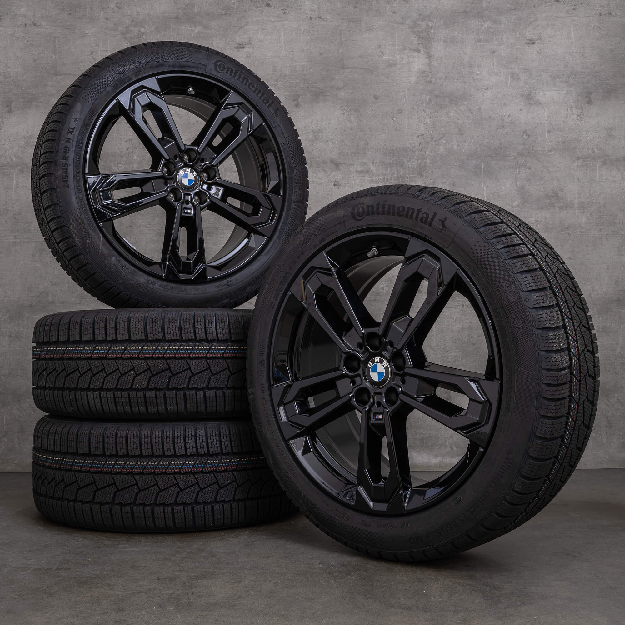 Originale BMW X1 iX1 X2 ruote invernali 19 pollici U10 U11 cerchi Styling 871 M 5A1E230 jet black NUOVO
