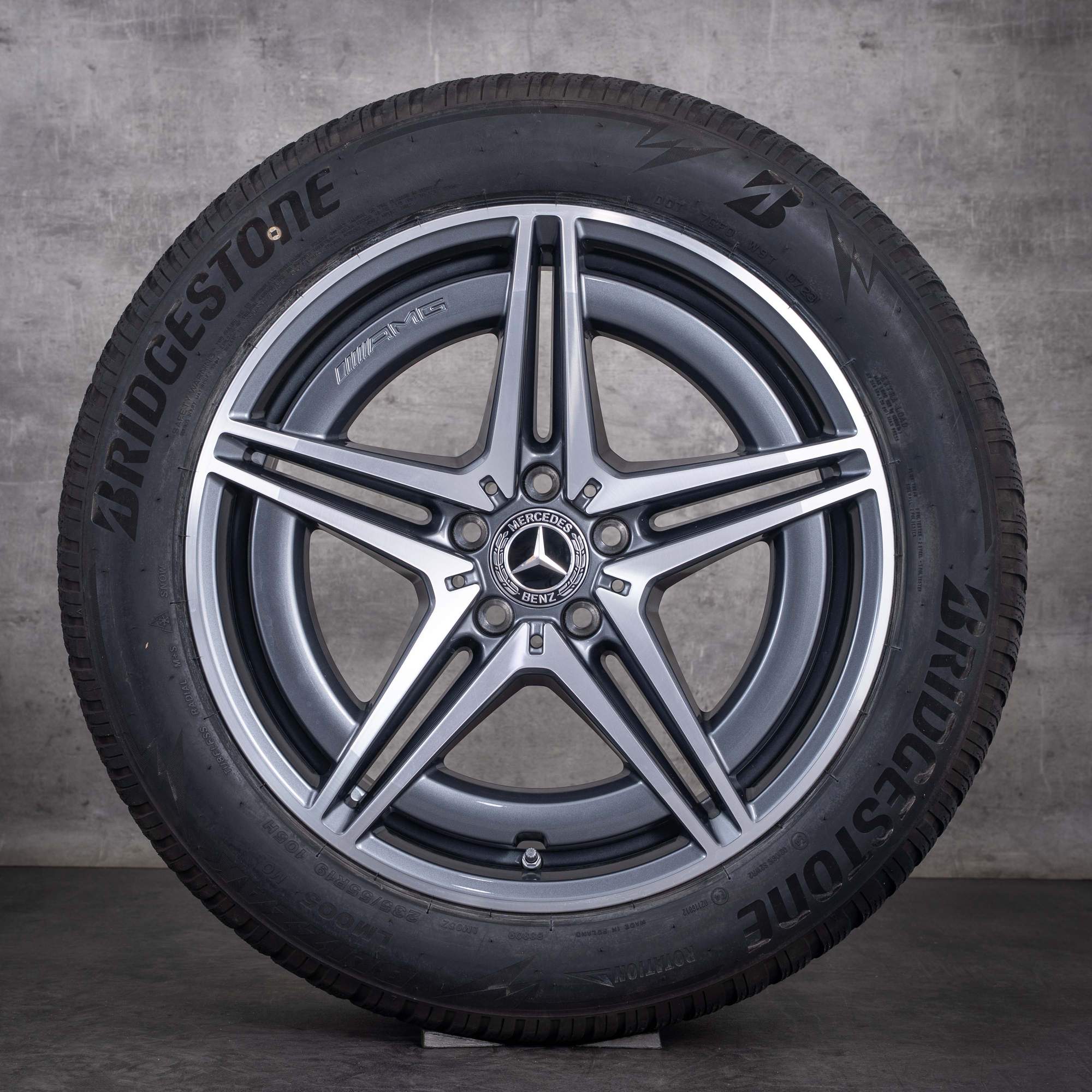 OEM Mercedes-Benz EQC AMG 19inch winter wheels N293 rims A2934011400 A2934010700 Himalaya Gray diamond cut