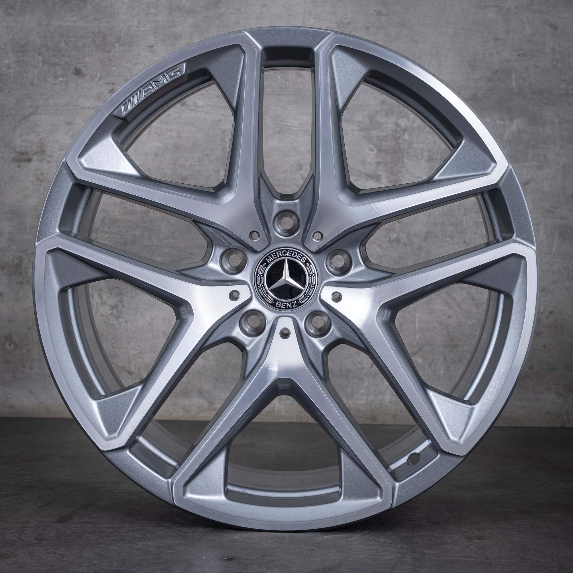 Alkuperäiset Mercedes Benz G-sarjan G63 AMG vanteet 21 tuuman W463A W465 A4634011900 himalajanharmaa kiillotettu