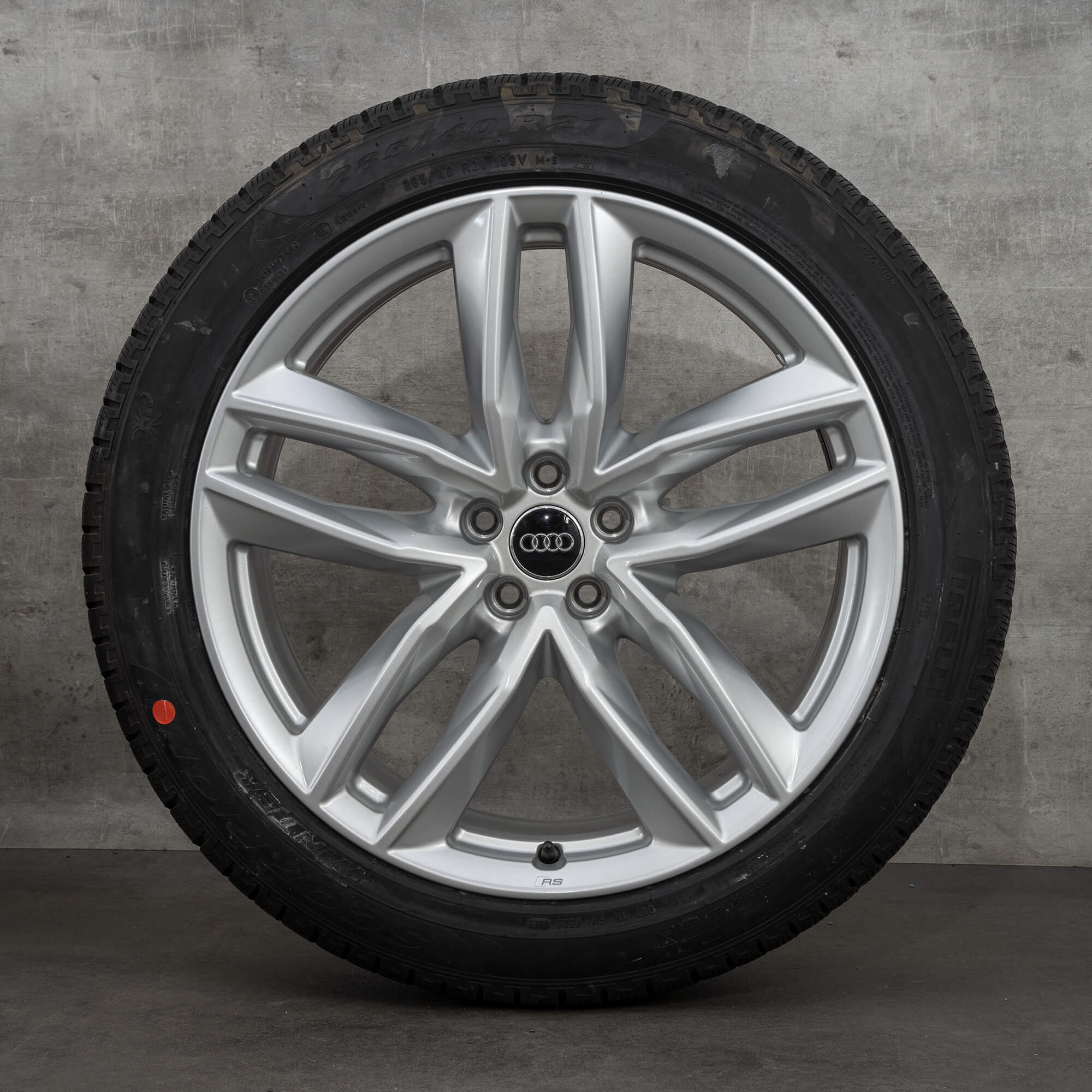 OEM Audi Q7 SQ7 4M0 Rims 21 inch snow tire packages 4M0601025S silver NEW