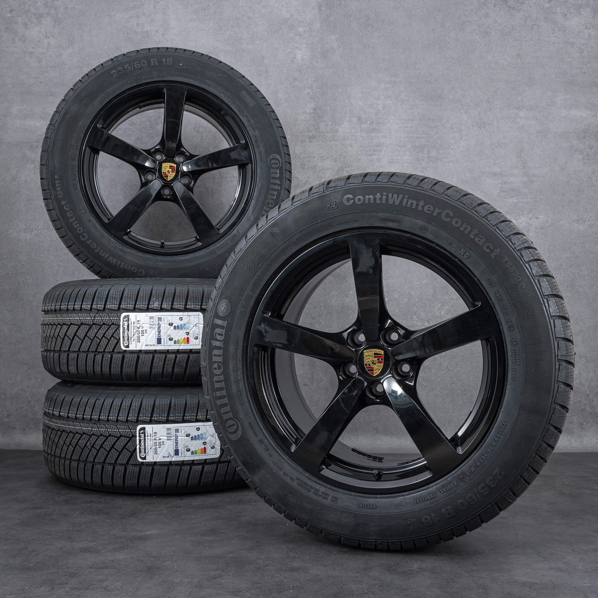 Oem Porsche 18 pouces jantes Macan 95B pneus hiver alu NEUF