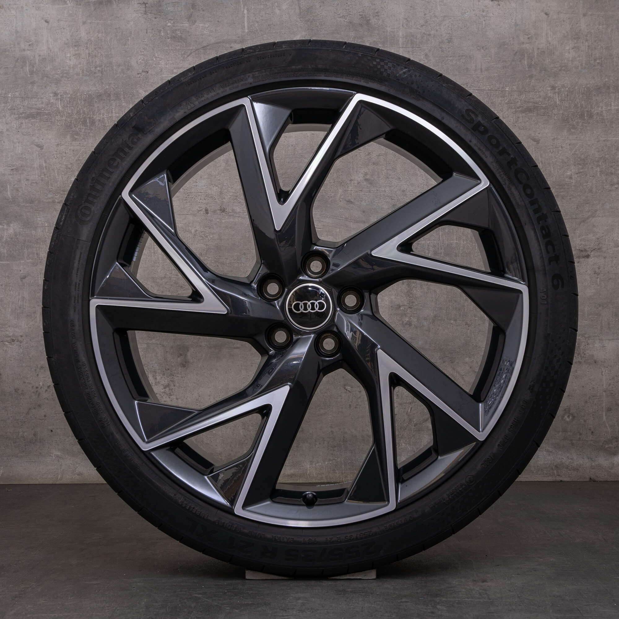 Originele Audi RSQ3 velgen 21 inch F3 zomerwielen 83A601025AE Trigon Design granit glanzend gedraaid