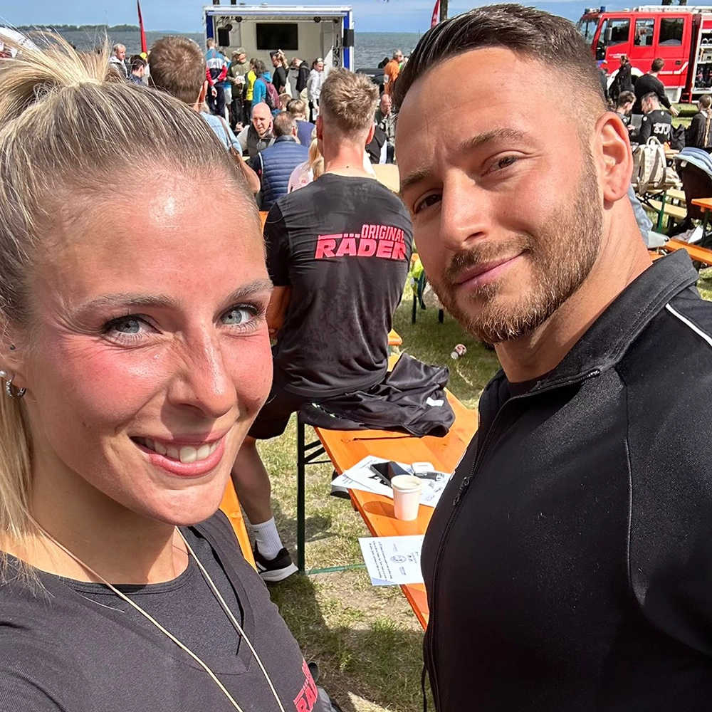 Eric und Claudia nach dem Lauf