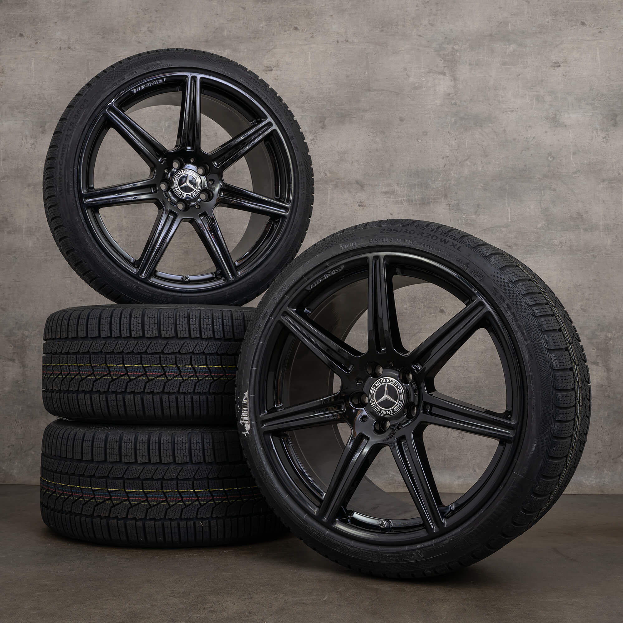 Cerchi invernali originali Mercedes Benz SLS AMG 19 20 pollici W197 C197 Black Series cerchi A1974010002 A1974010102 nero lucido