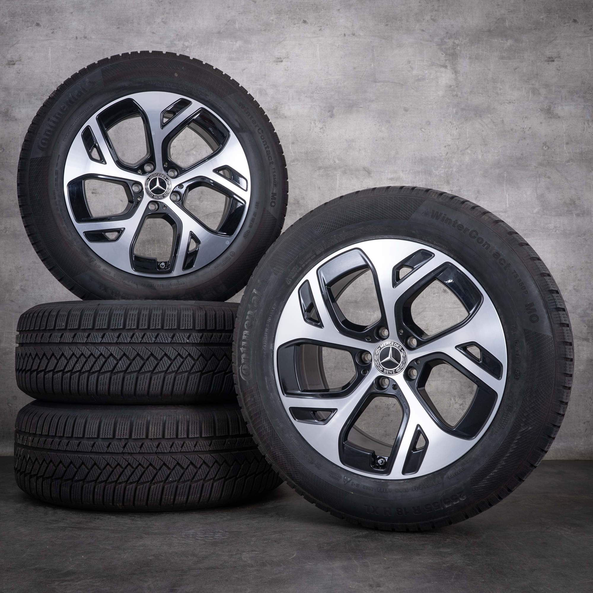 OEM Mercedes-Benz GLC 18-inch winter wheels C254 X254 & hybrid rims A2544010100 A2544014700 Gloss Black