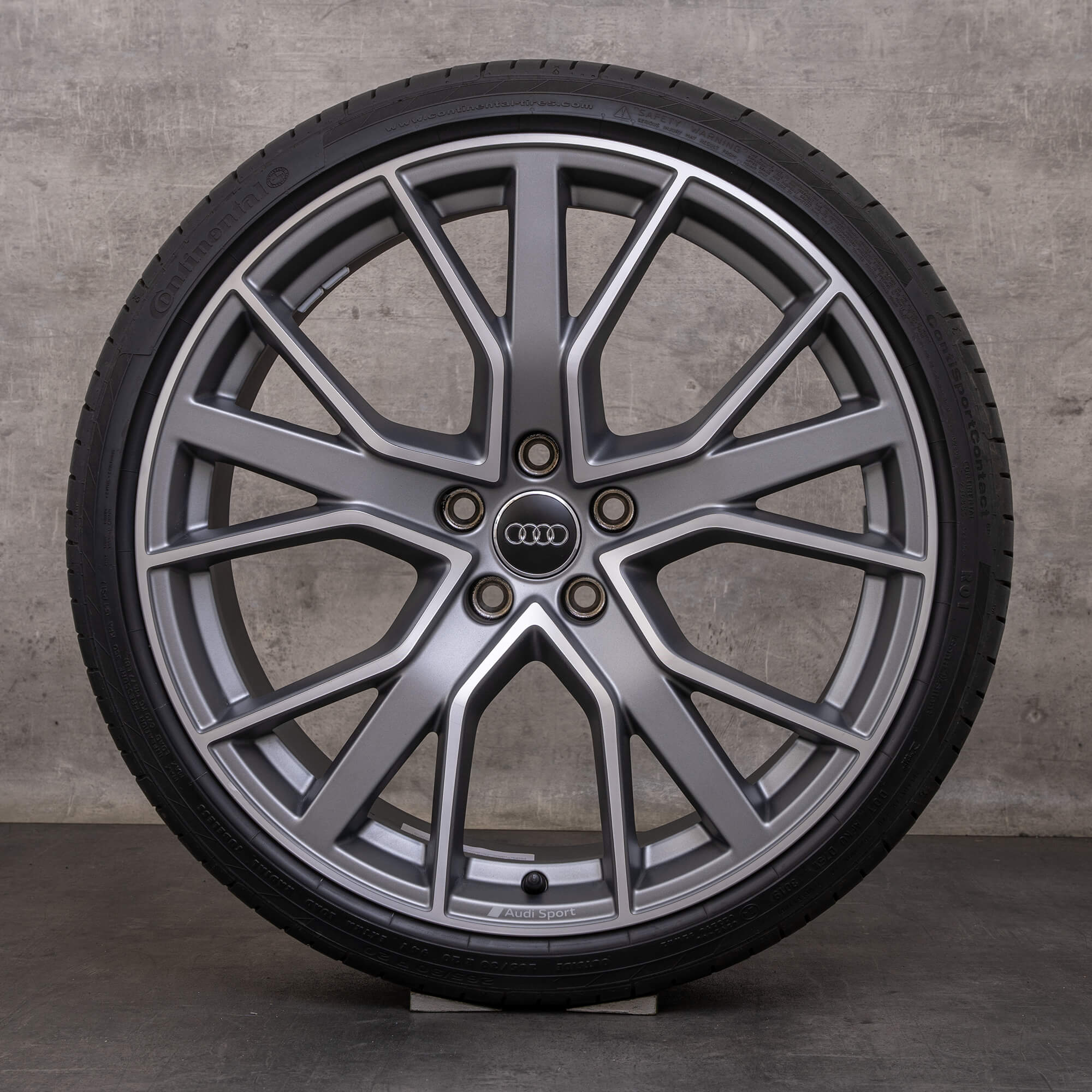 Original Audi A5 S5 Winterräder 20 Zoll F5 8W B9 Felgen 8W0601025EG anthrazit matt glanzgedreht