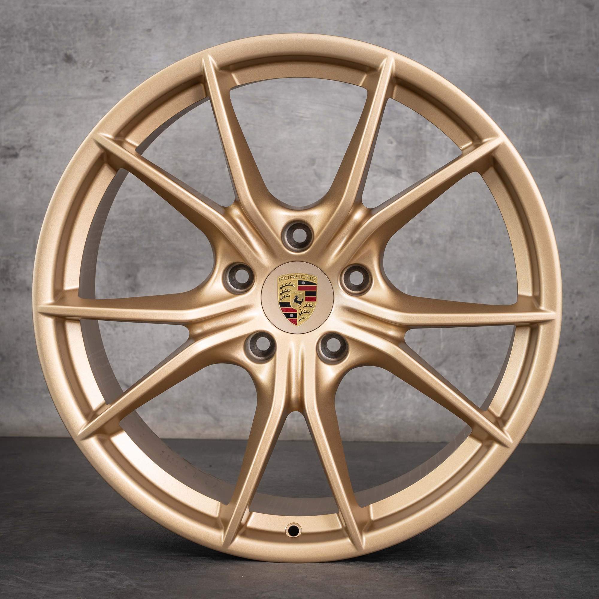 Alkuperäiset Porsche Boxster Cayman 982 vanteet 20 tuuman 718 kesäpyörät 982601025H 982601025J aurum matta