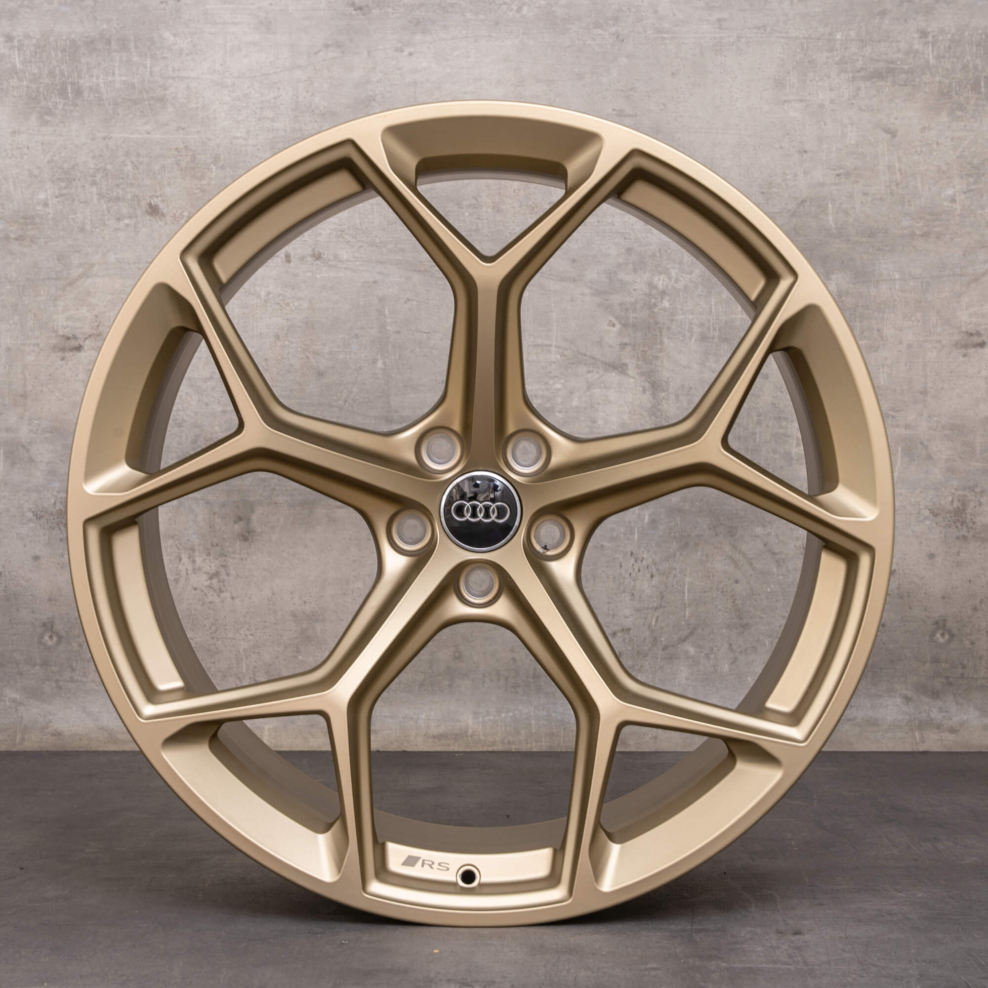 Originele Audi RS6 RS7 wielen 22 inch 4K C8 4K0601025BM Performance honingraat design neodymium goud