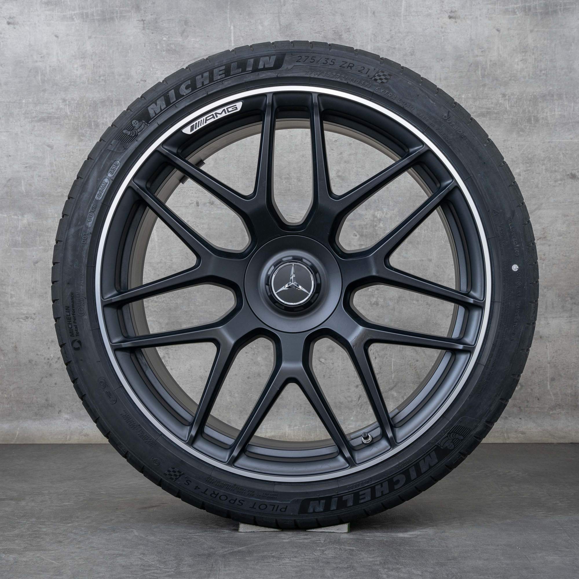 Oryginalne felgi do Mercedes-Benz AMG GT 43 53 63 S 4Matic+ & E Performance 21 cal X290 4-drzwiowa Opony letnie A2904010800 A2904010900 czarne w stylu diamond cut