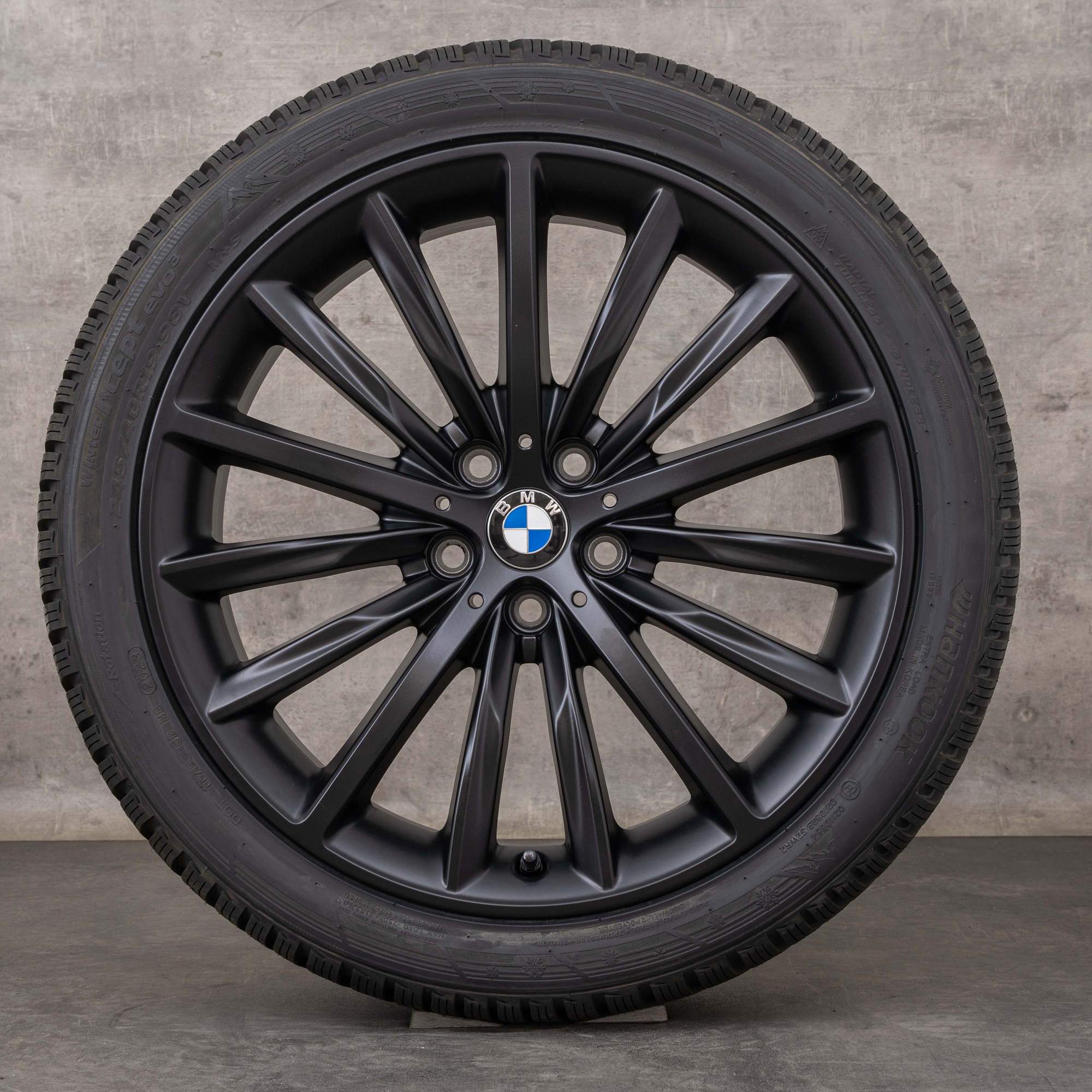 Alkuperäiset BMW 5-sarjan vanteet 19 tuuman G30 G31 kesäpyörät muotoilu 633 6863419 musta matta