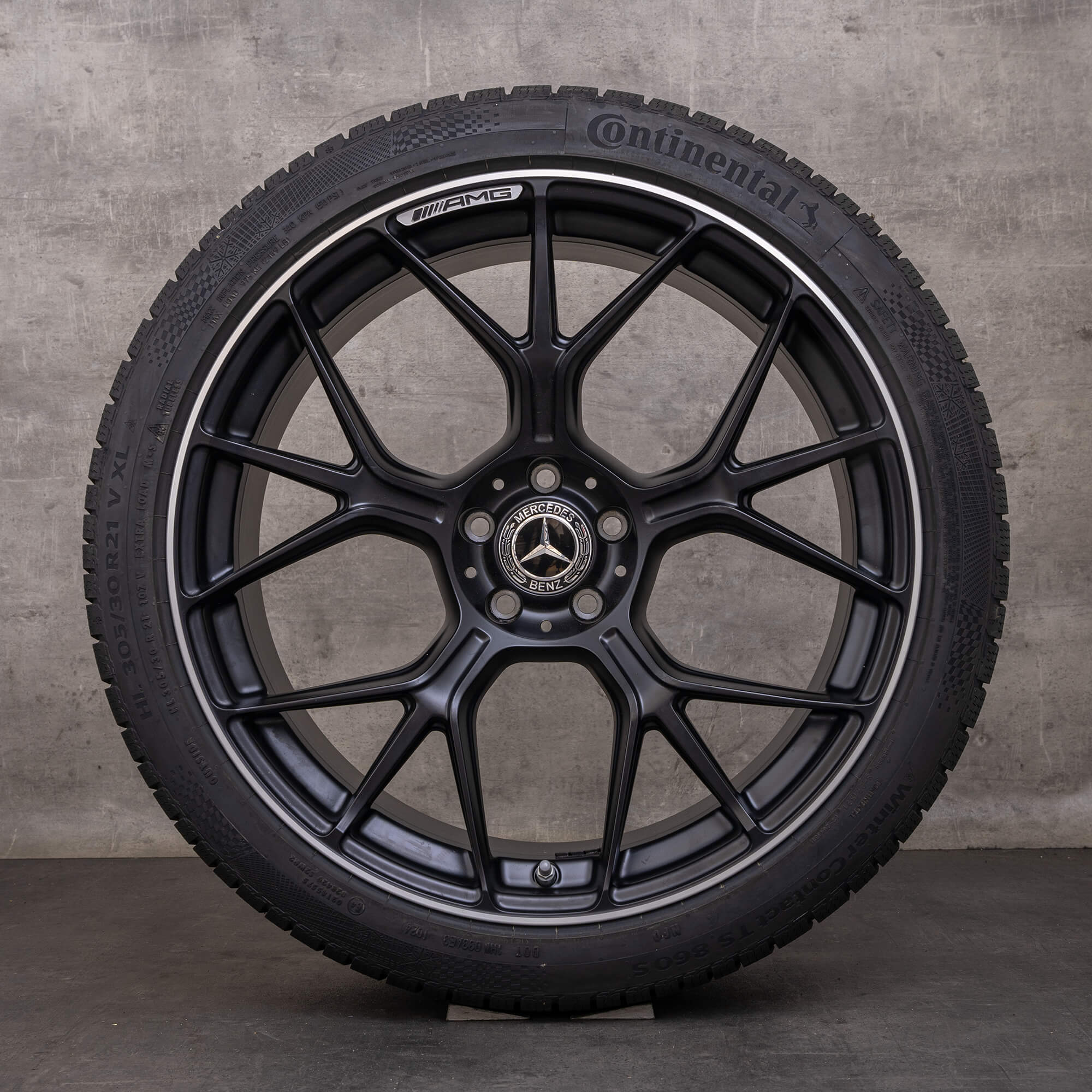Oryginał Mercedes Benz AMG GT 55 63 S E Performance PRO 4Matic+ koła zimowe 21 cali C192 Felgi A1924011300 A1924011400 czarny mat Polerowane NOWOŚĆ