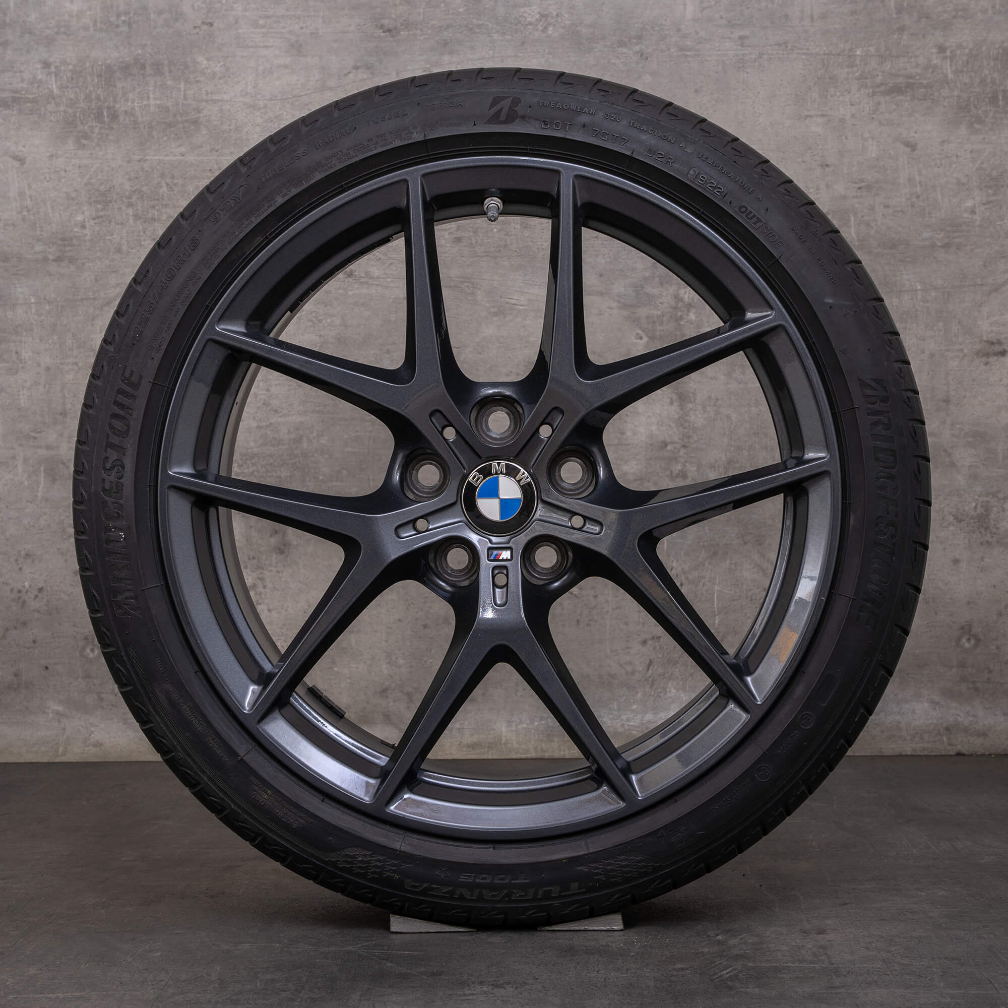 Original BMW 1er 2er Felgen 18 Zoll F40 F44 Gran Coupé Sommerräder Styling 554 M 8092353 orbitgrey