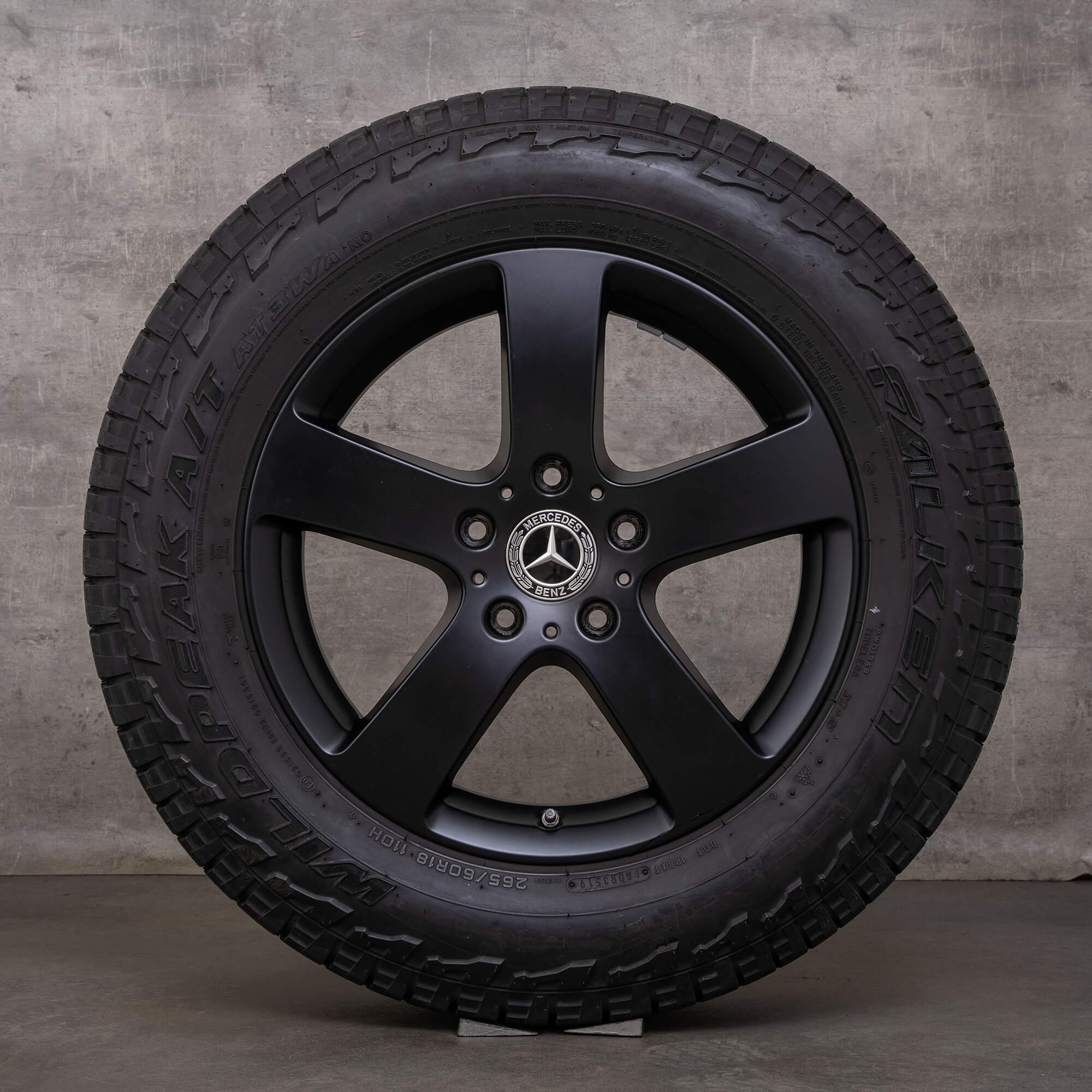 Originele Mercedes G-Klasse winterwielen 18 inch 463A velgen A4634010900 zwart mat