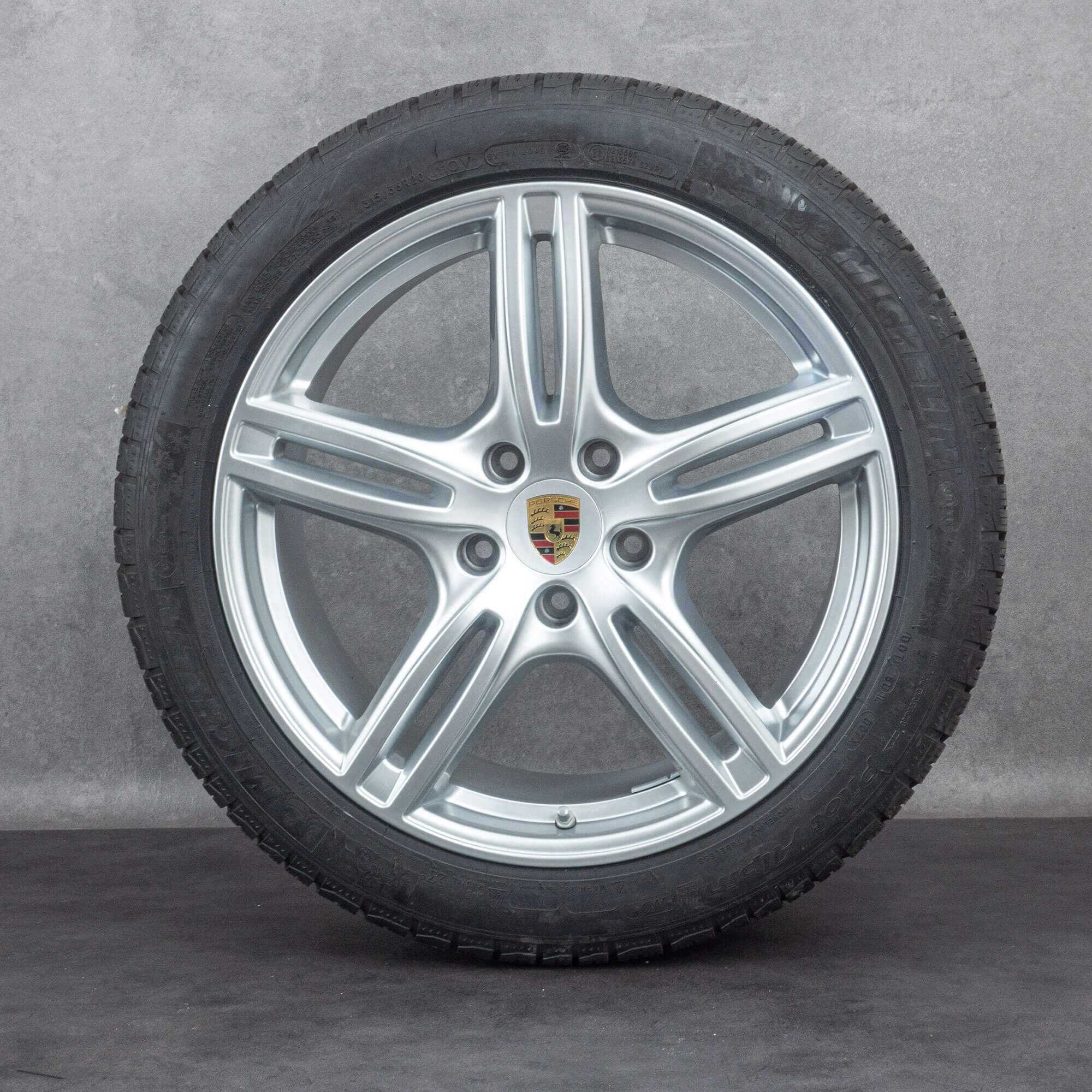 Original Porsche 20 tommer Panamera GTS 971 Silver fælge vinterhjul vinterdæk