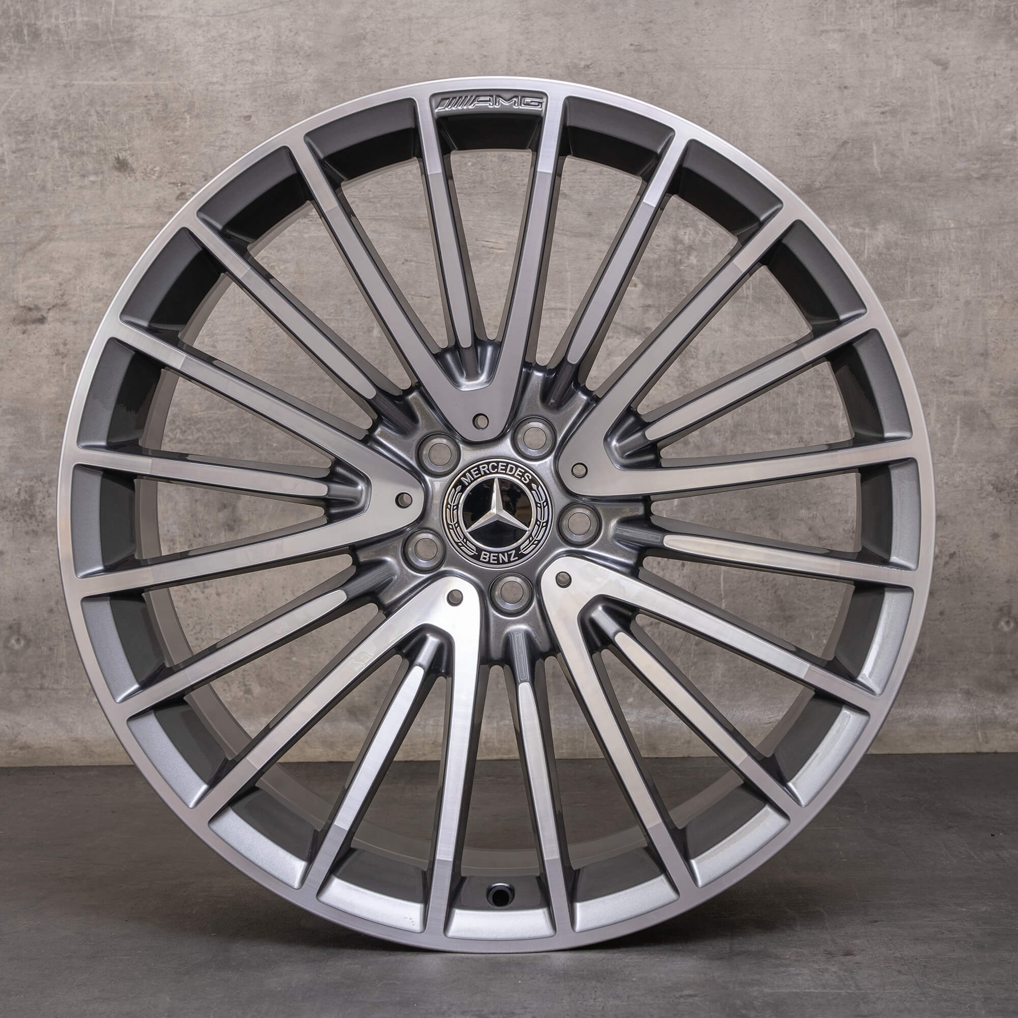 Oryginał Mercedes Benz GLC 63 & 63S AMG felgi 21 cali X253 C253 4MATIC A2534015900 A2534016000 himalaya szary polerowane NOWOŚĆ