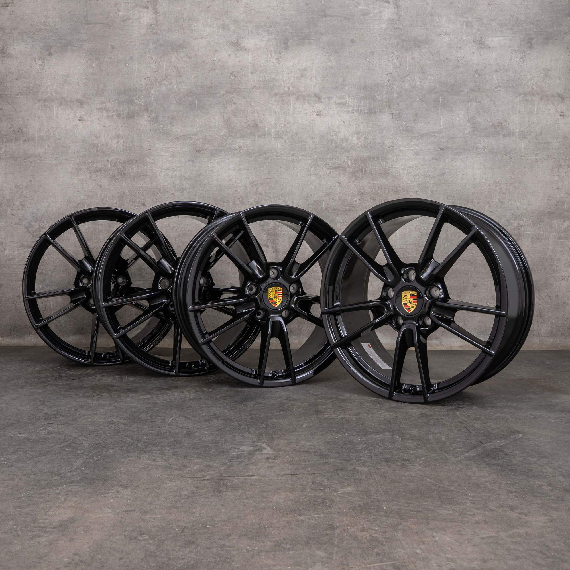 Originali Porsche 992 I cerchi 19 20 pollici Carrera 992601025 992601025B nero lucido