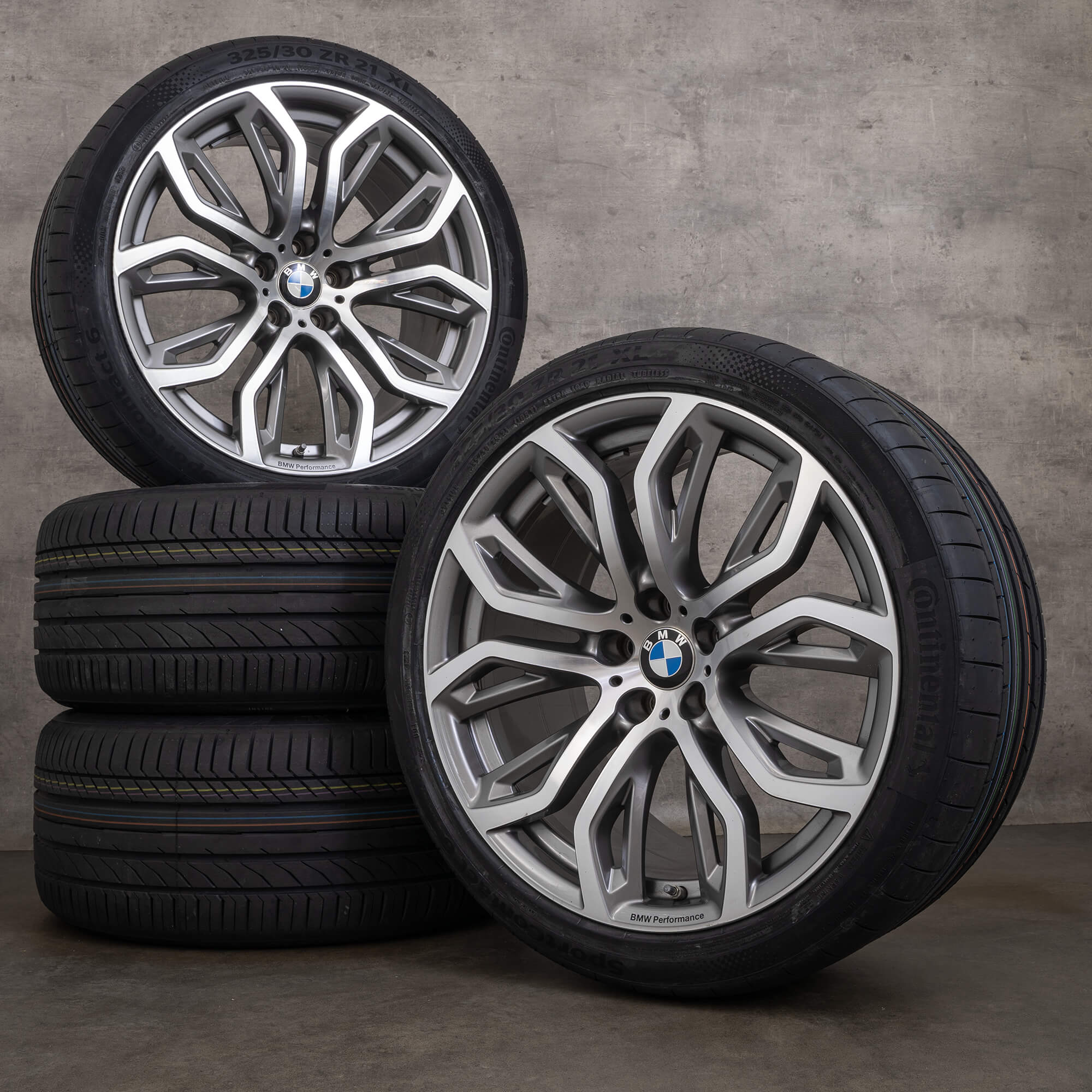Original BMW X5 M E70 F15 F85 X6 F16 F86 jantes de 21 polegadas rodas verão