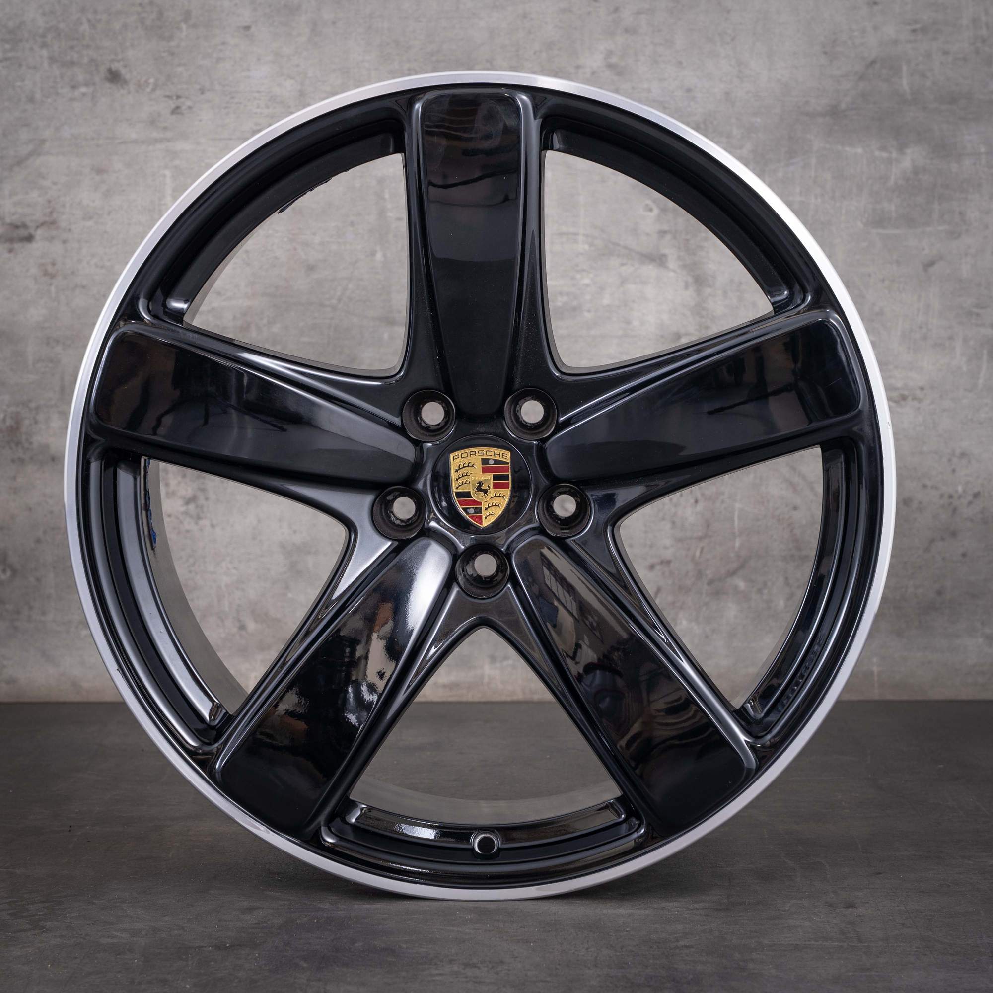 Jantes d'origine Porsche Macan II 19 pouces II 95B601025EE 95B601025ED Sport Classic finition noire diamantée