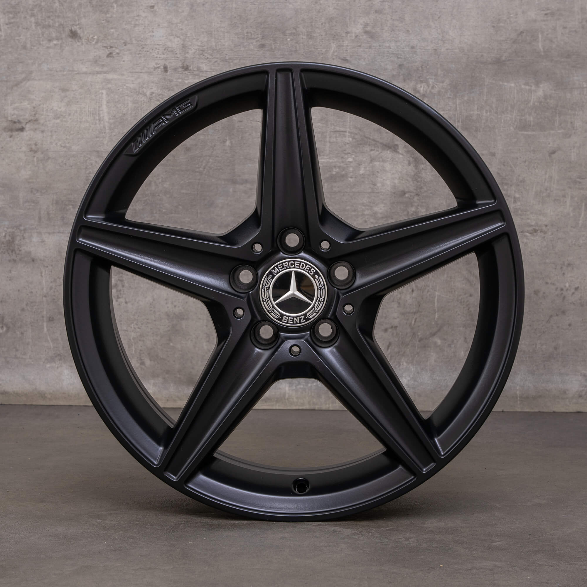 Llantas originales Mercedes Benz Clase C AMG 18 pulgadas W205 S205 C205 A205 A2054011100 negro mate