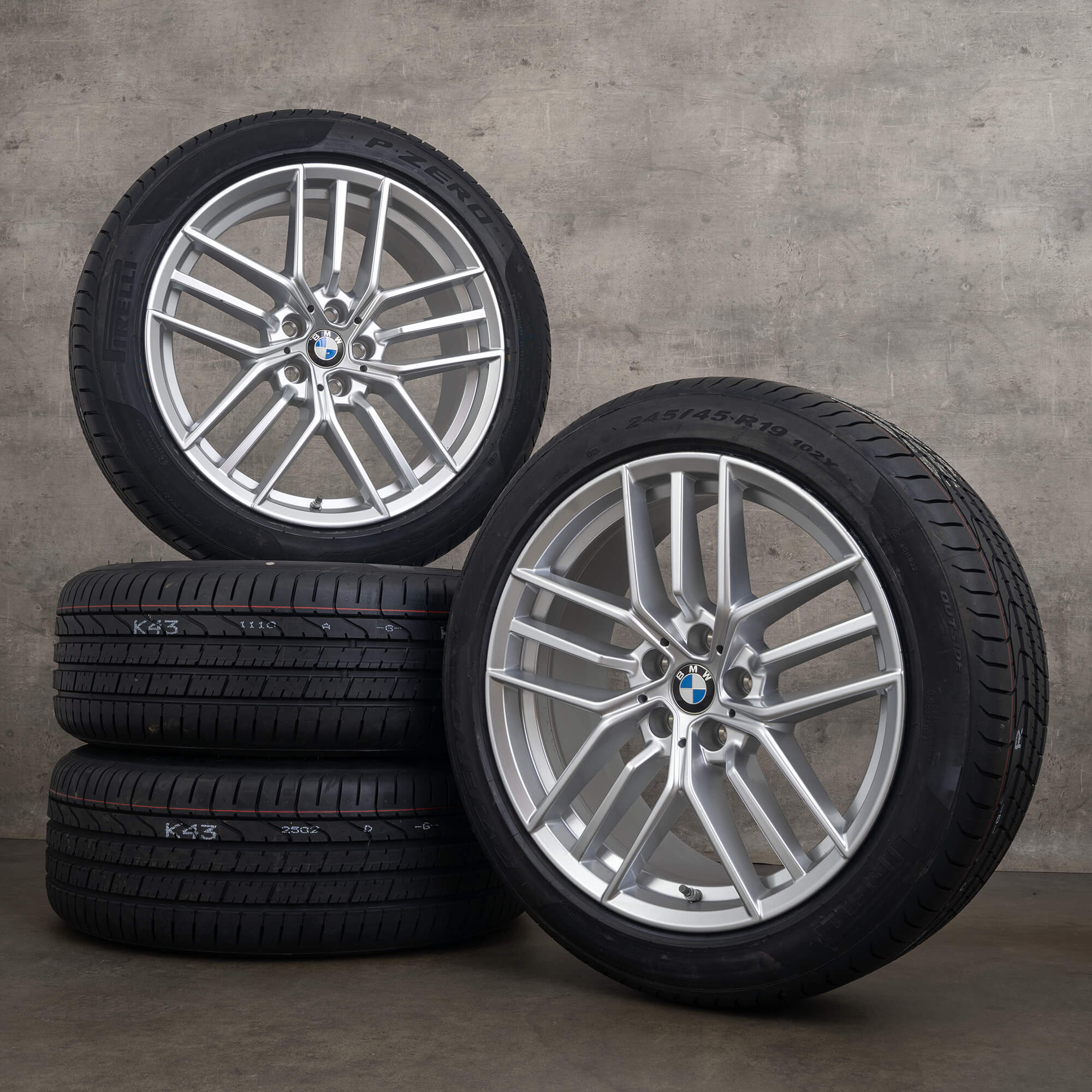 Oryginalne felgi BMW serii 5 i5 19 cali G60 G61 koła letnie stylizacja 933 5A324D6 srebrne NOWOŚĆ